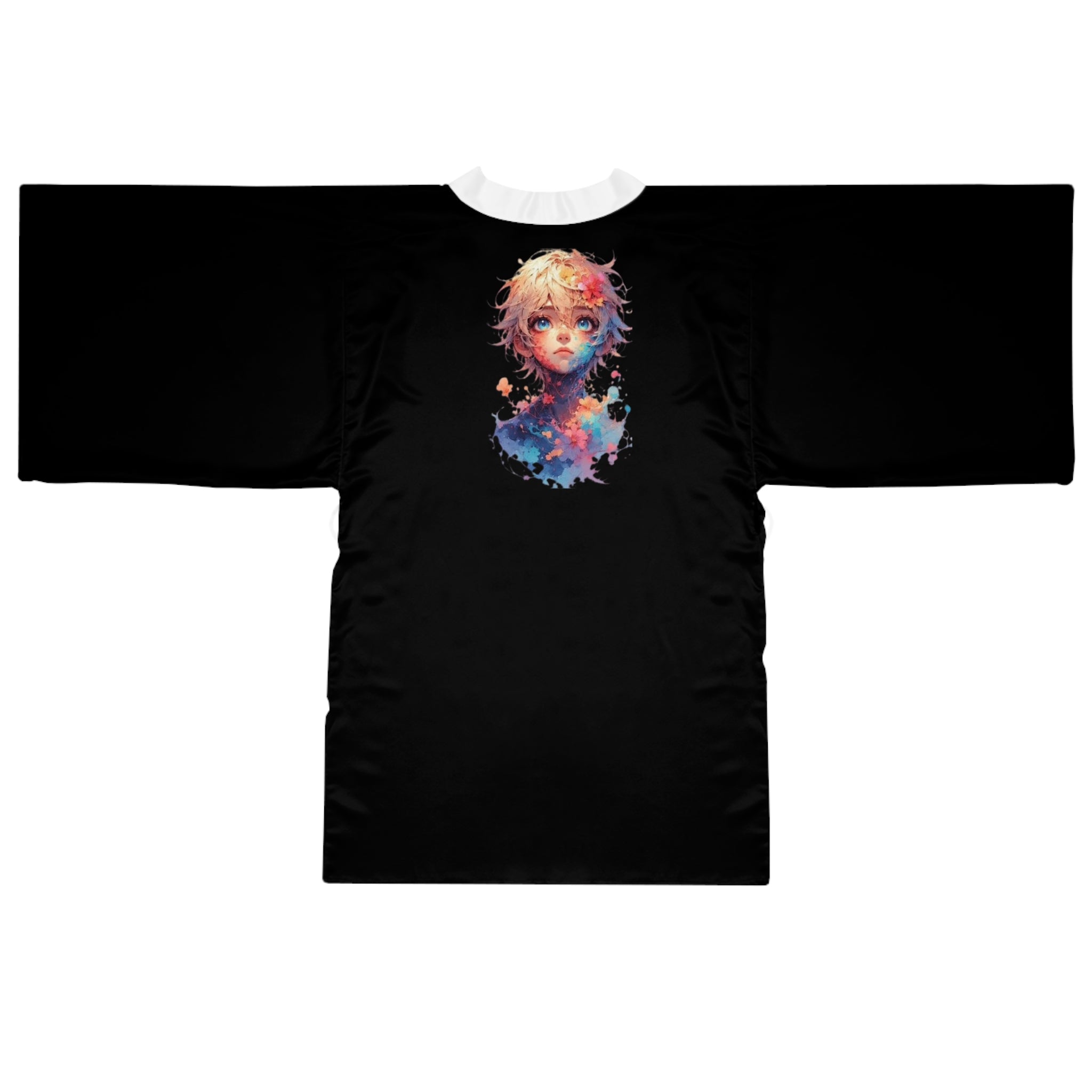 Fantasy Long Sleeve Kimono Robe for Relaxation, Lounge Wear, Coziness, Homewear, Gift for Her, Unique Fashion Statement