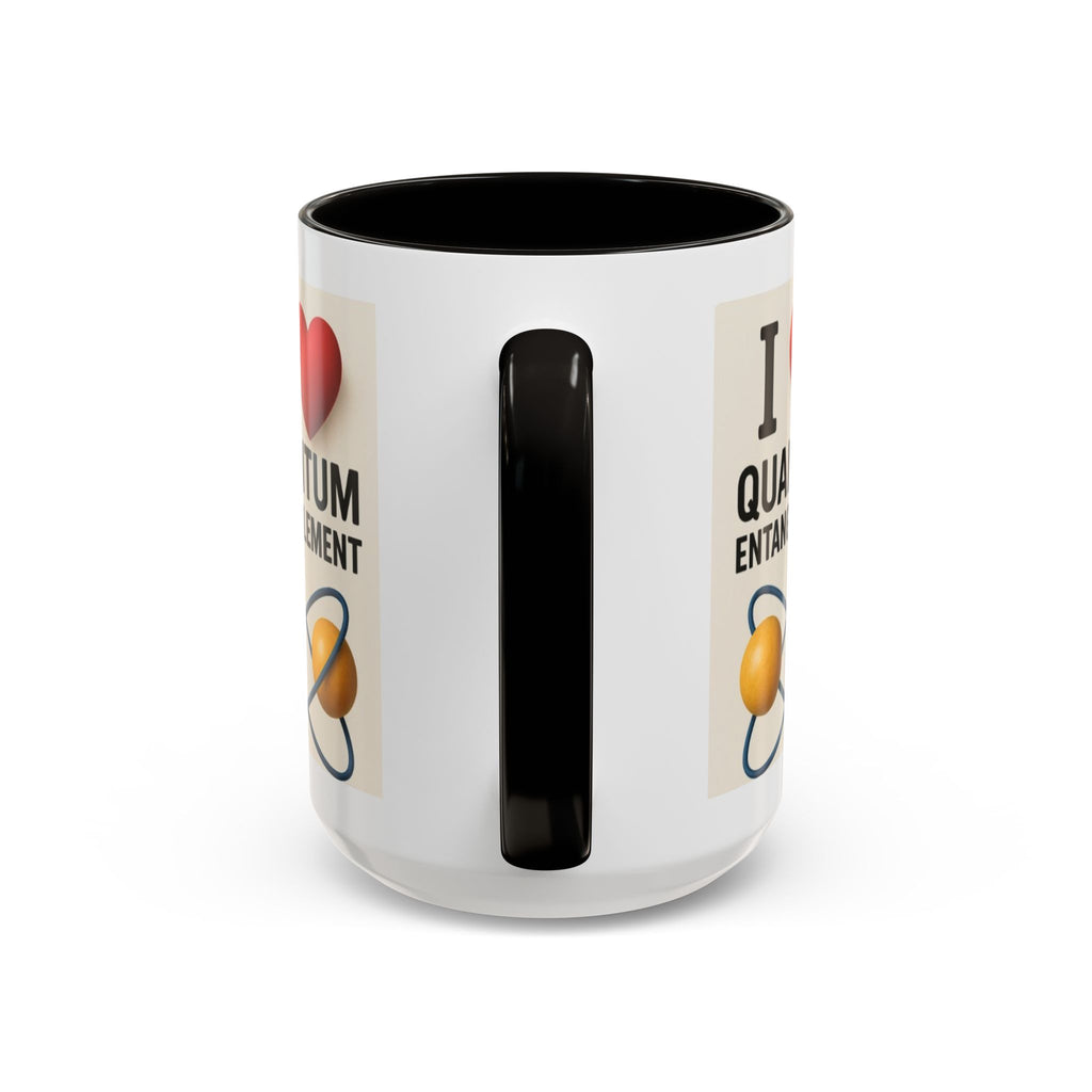 I Love Quantum Entanglement Mug – Science Nerd Coffee Mug