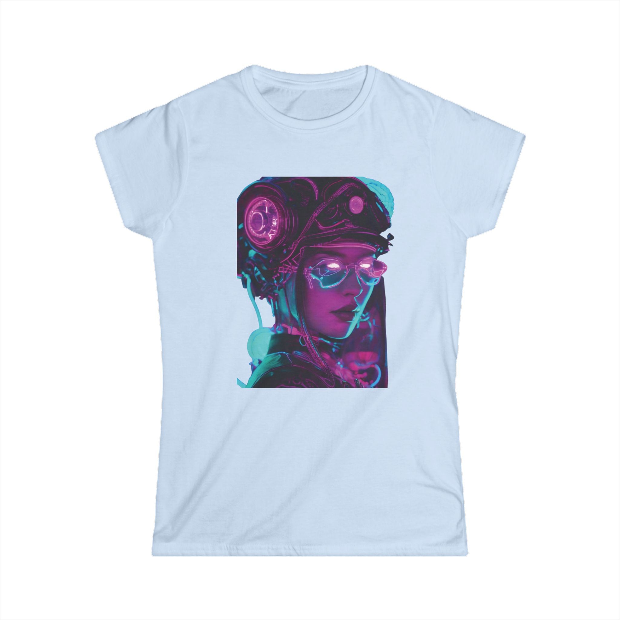 Futuristic Neon Graphic Tee