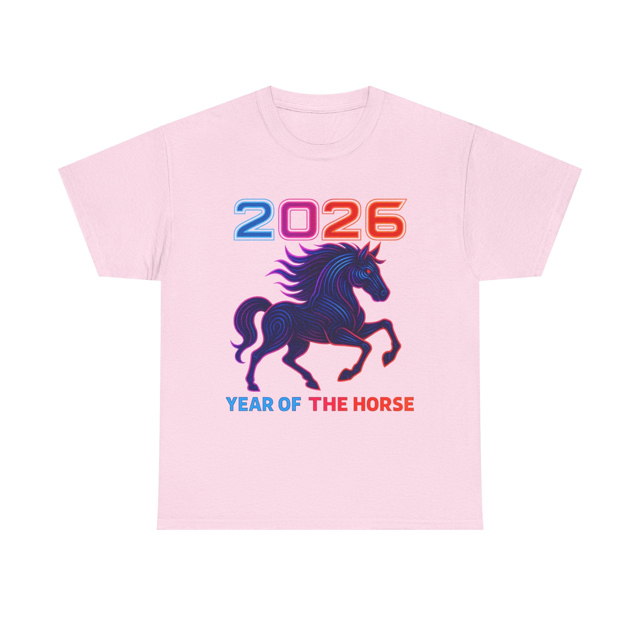 2026 Year of the Horse T-Shirt | Neon Stallion Graphic Tee