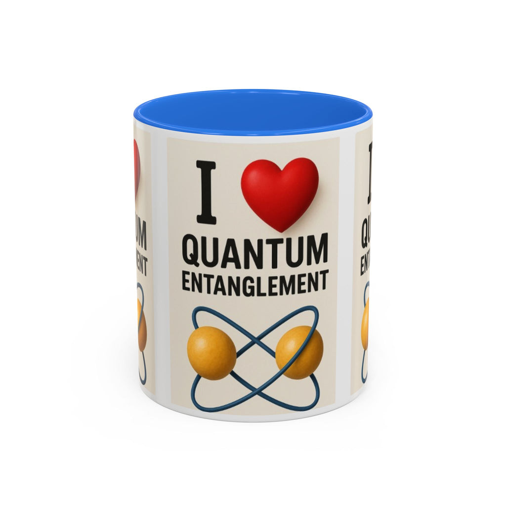 I Love Quantum Entanglement Mug – Science Nerd Coffee Mug