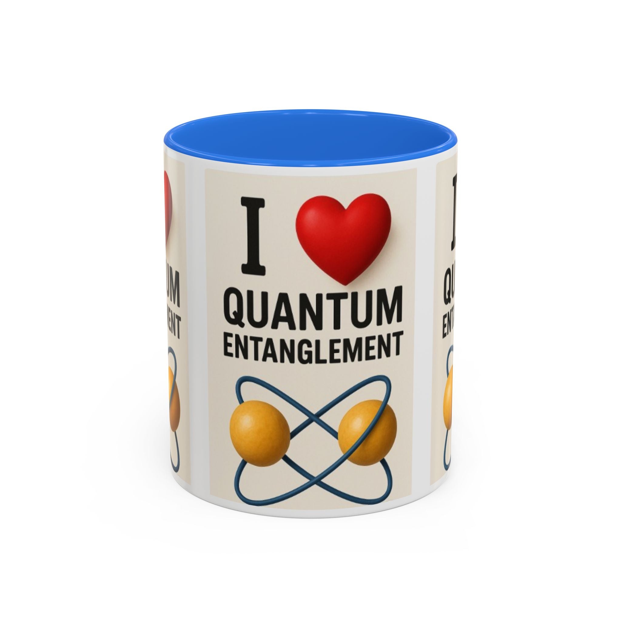 I Love Quantum Entanglement Mug – Science Nerd Coffee Mug