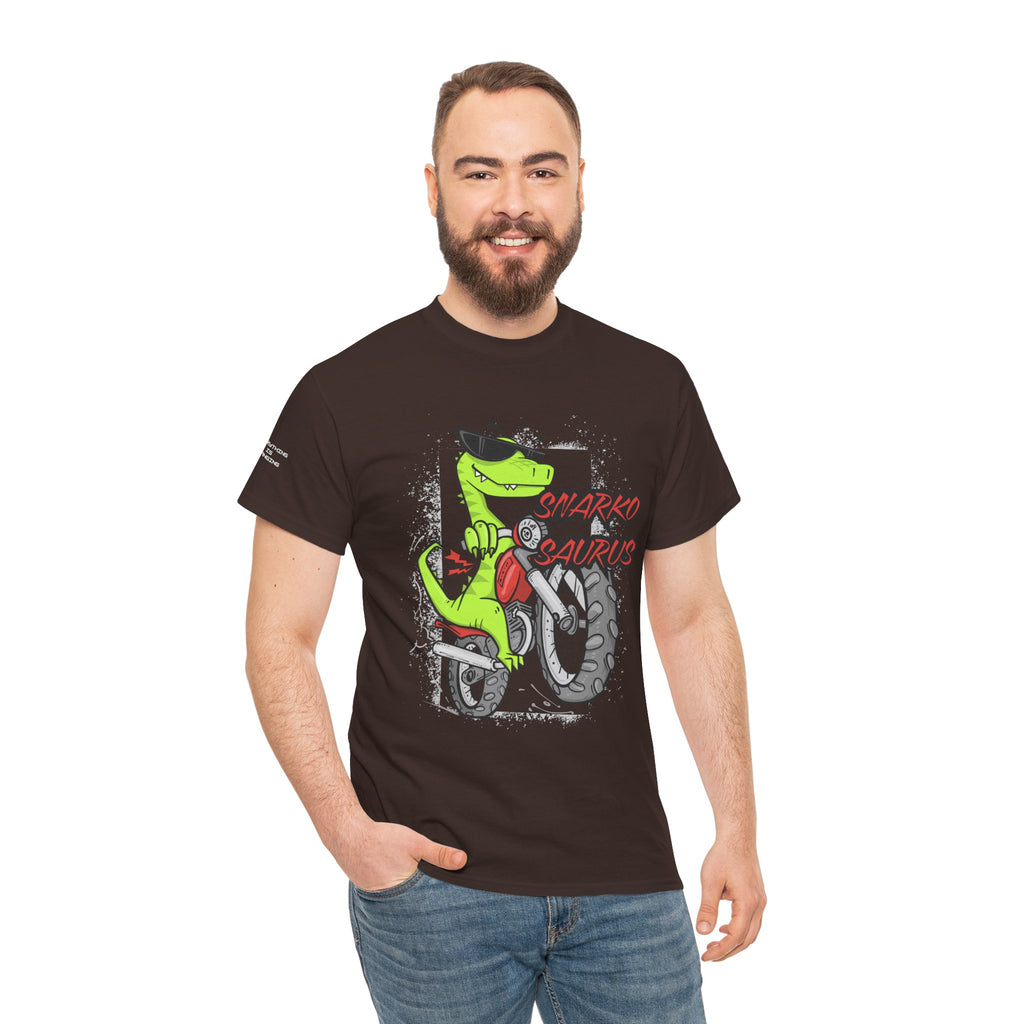 Snarkosaurus Cool Graphic Tee for Dinosaur Lovers | Unisex Heavy Cotton Tee