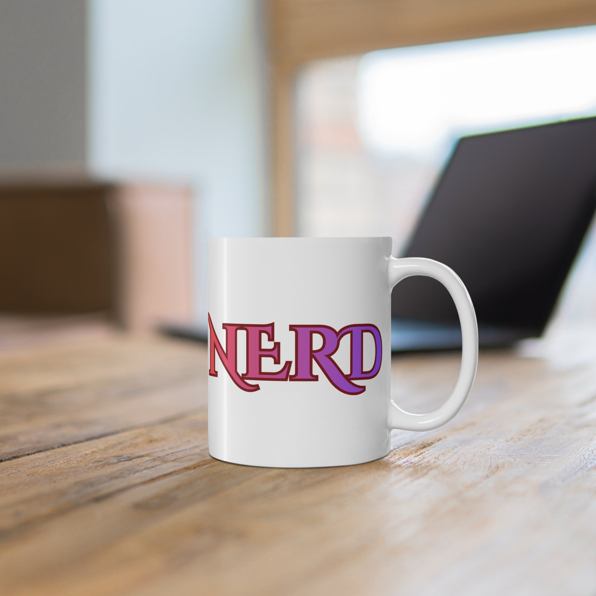 Nerd Script Mug | 11oz funny minimalist ceramic Science Nerd coffee mug