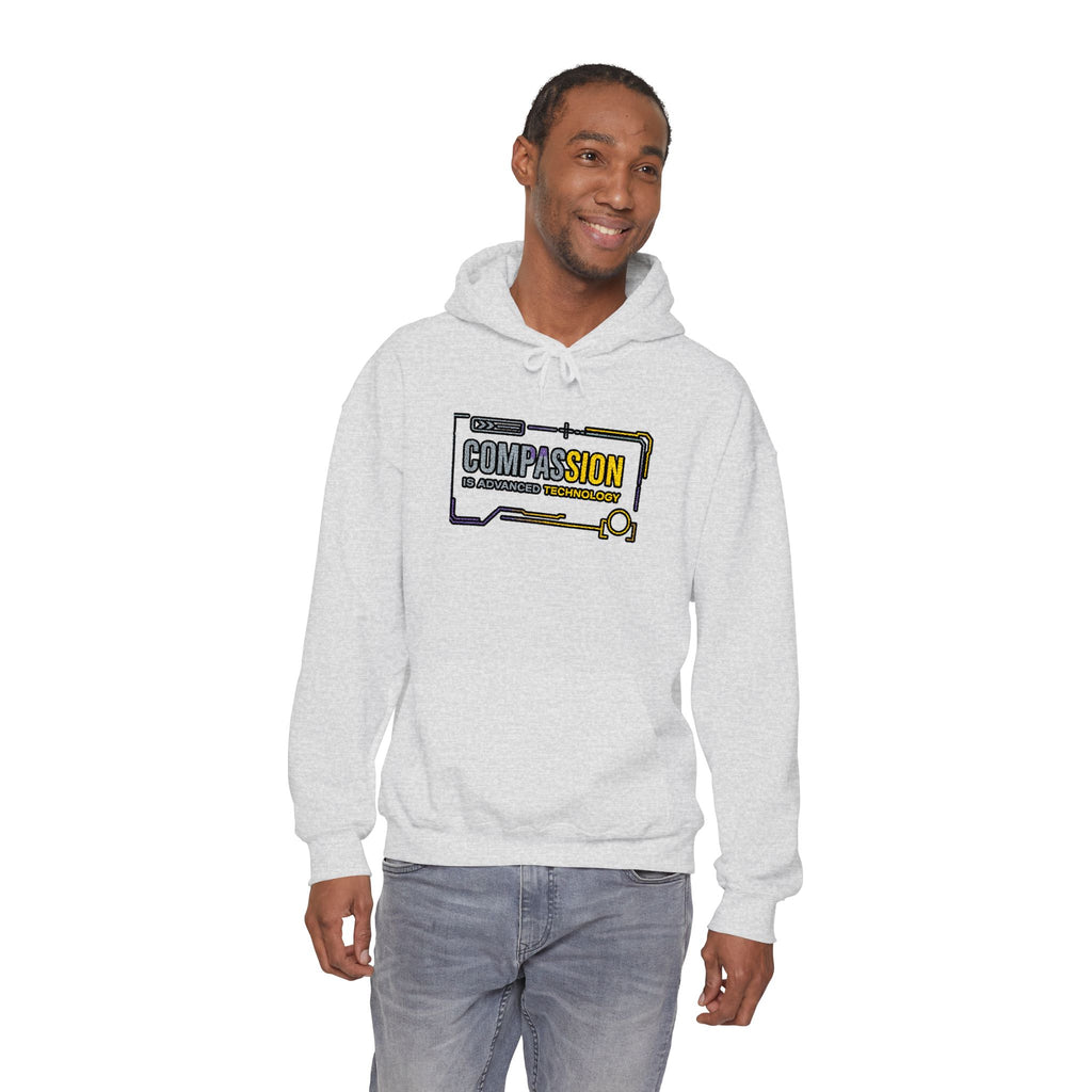 Compassion is Advanced Technology Embroidered Hoodie