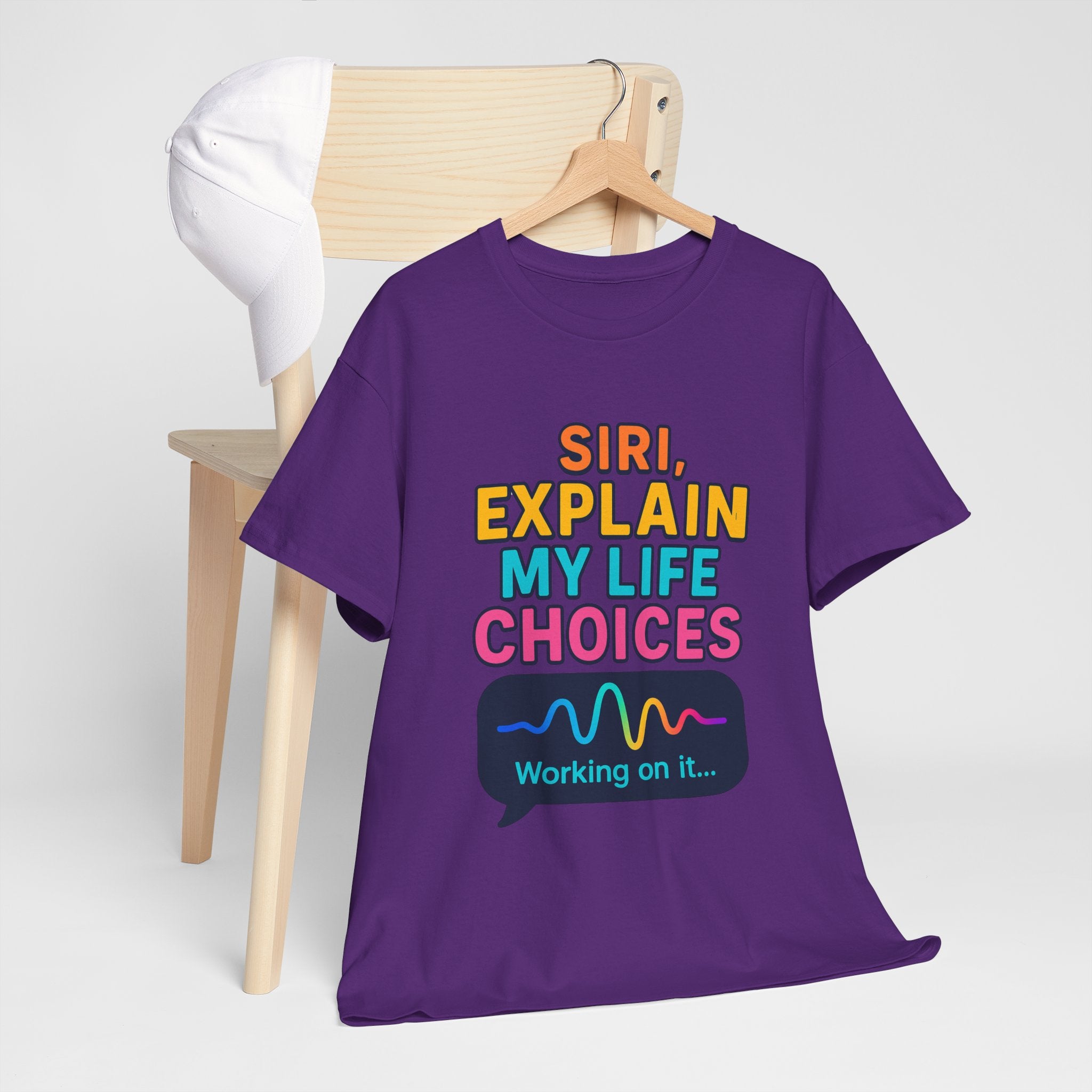 Siri Explain My Life Choices T-Shirt | Funny Tech Quote Tee