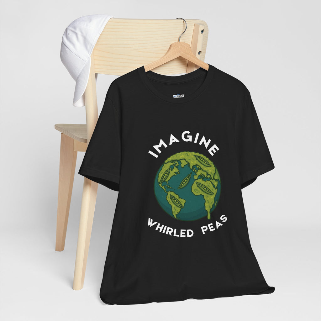 Imagine Whirled Peas Short Sleeve Tee, Eco-Friendly T-Shirt