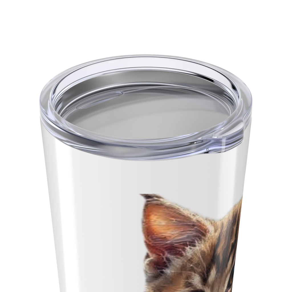 Space Cat Astronaut illustration Tumbler | 20oz Stainless Travel Cup