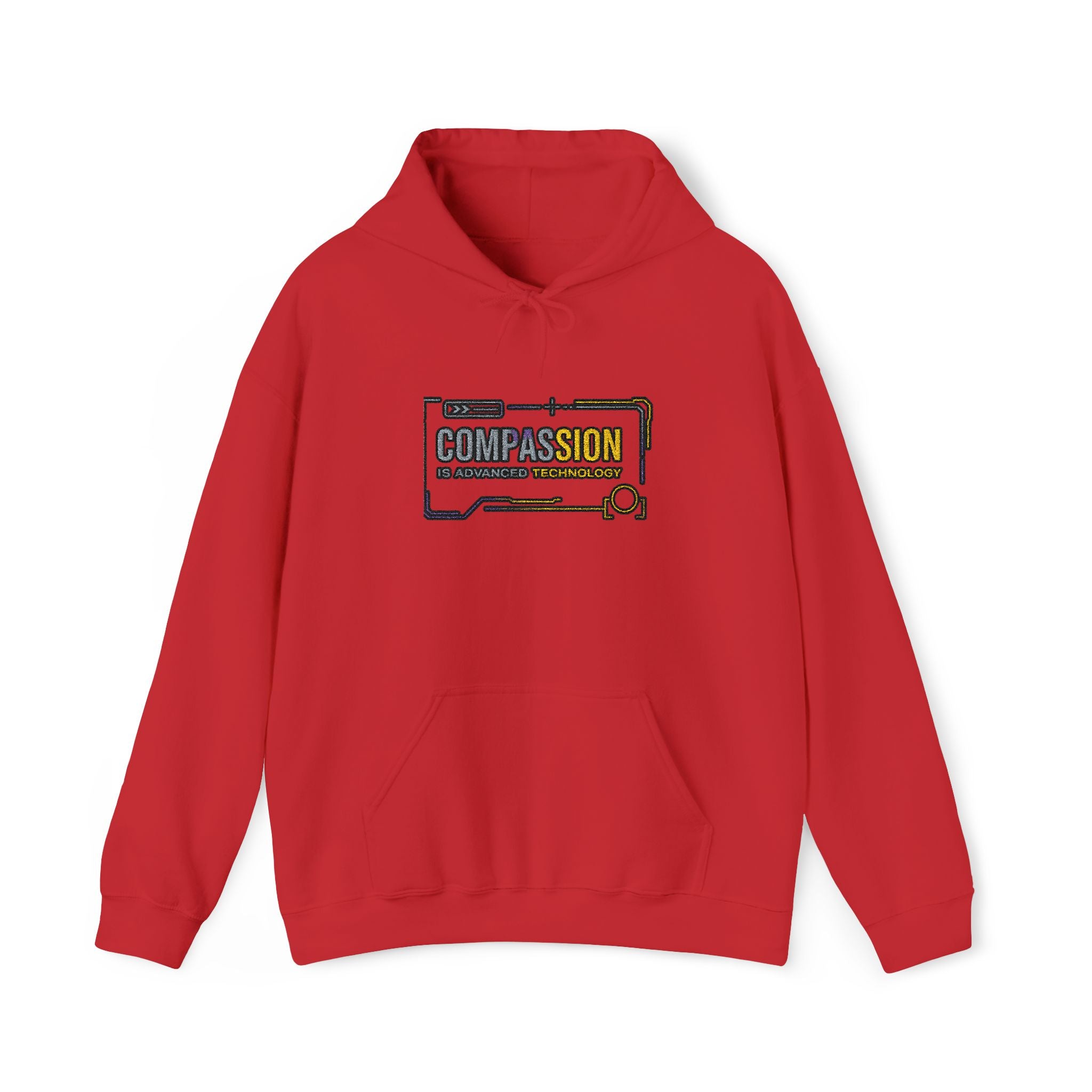Compassion is Advanced Technology Embroidered Hoodie