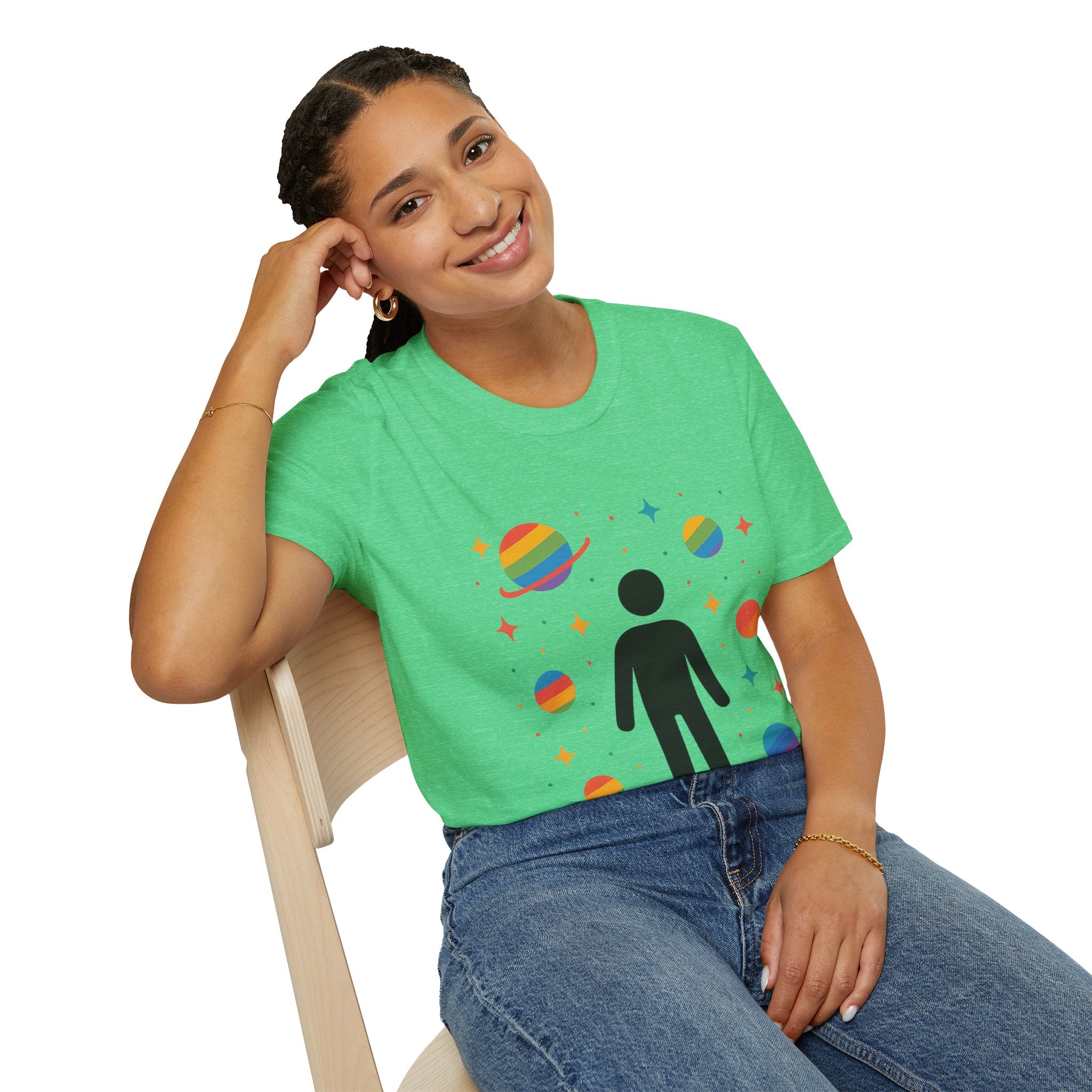 Cosmic Vibe Unisex T-Shirt - Space, Pride, Galaxy,