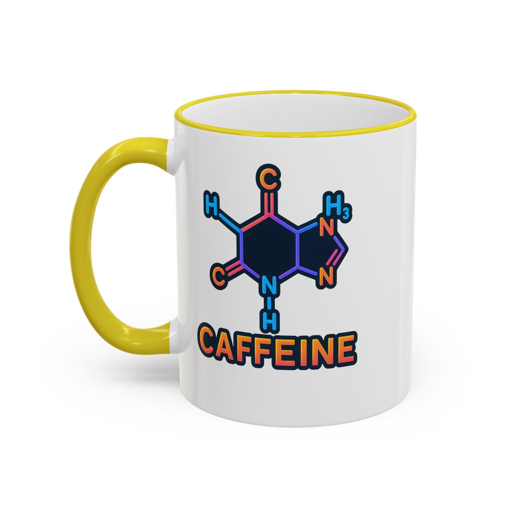 Caffeine Mug | Accent Rim & Handle 11oz 15oz