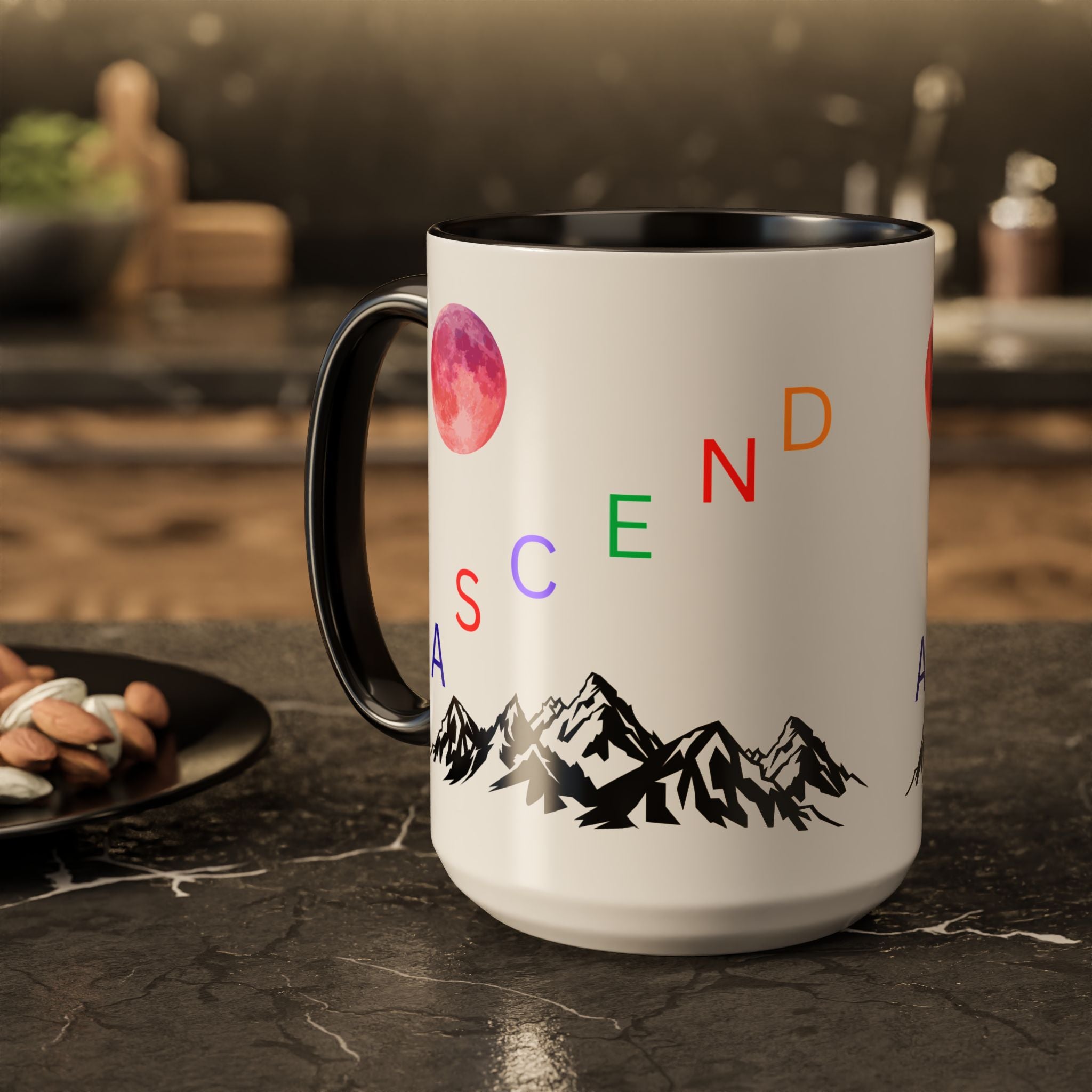 Ascend the Mountain Moon Ceramic Mug