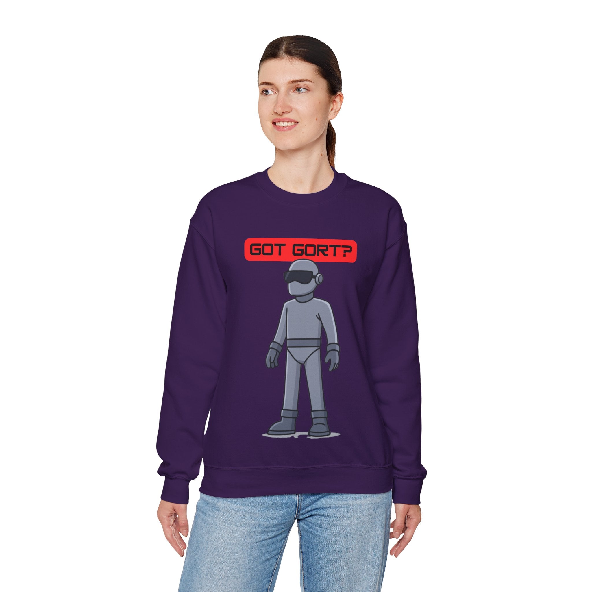 Got Gort? Unisex Crewneck Sweatshirt - Cool Casual Wear, Fun Graphic Hoodie, Perfect Gift for Friends, Everyday Comfort