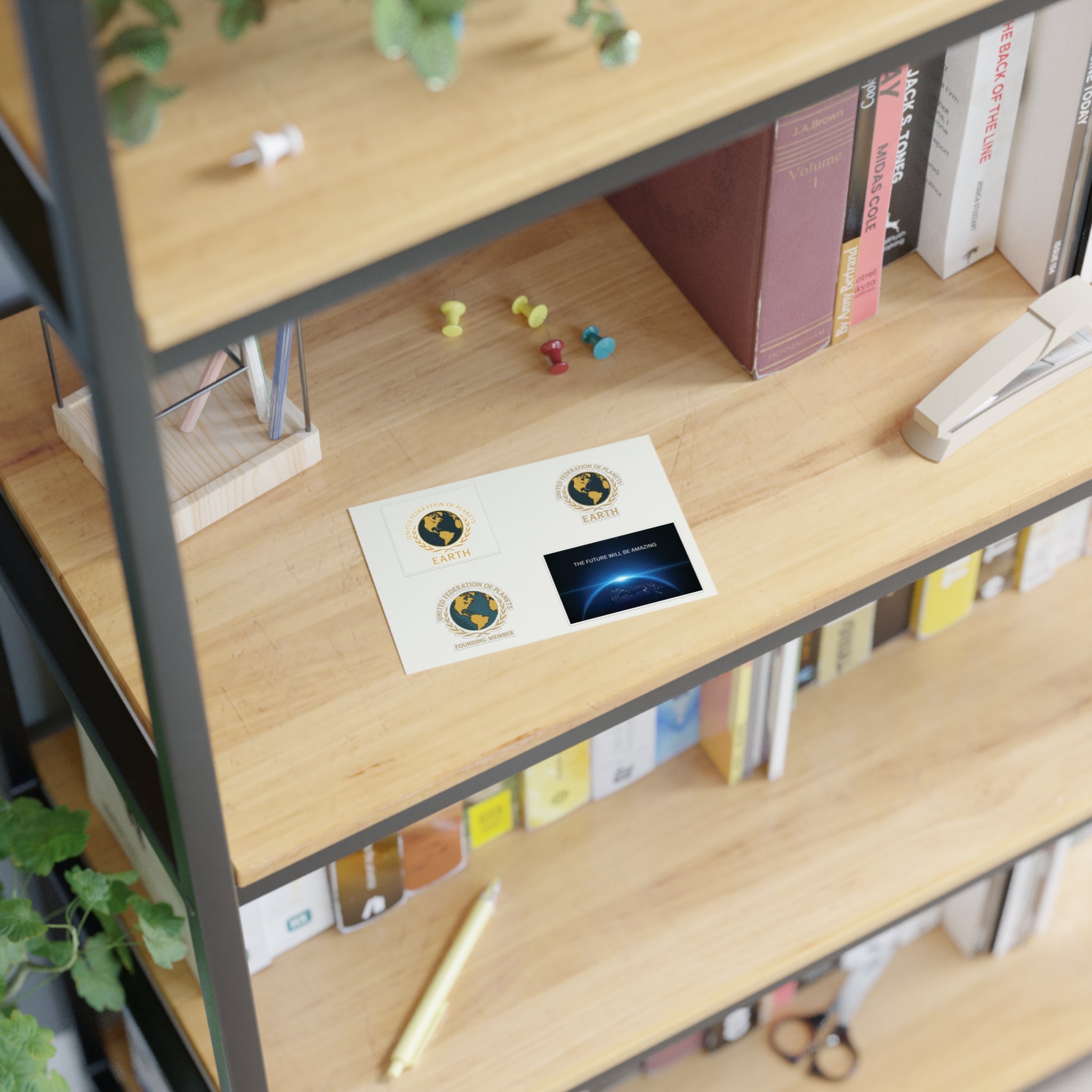 United Federation of Planets Sticker Sheets, Journal Accessories, Space Enthusiast Gifts, Fun Office Supplies, Star Trek