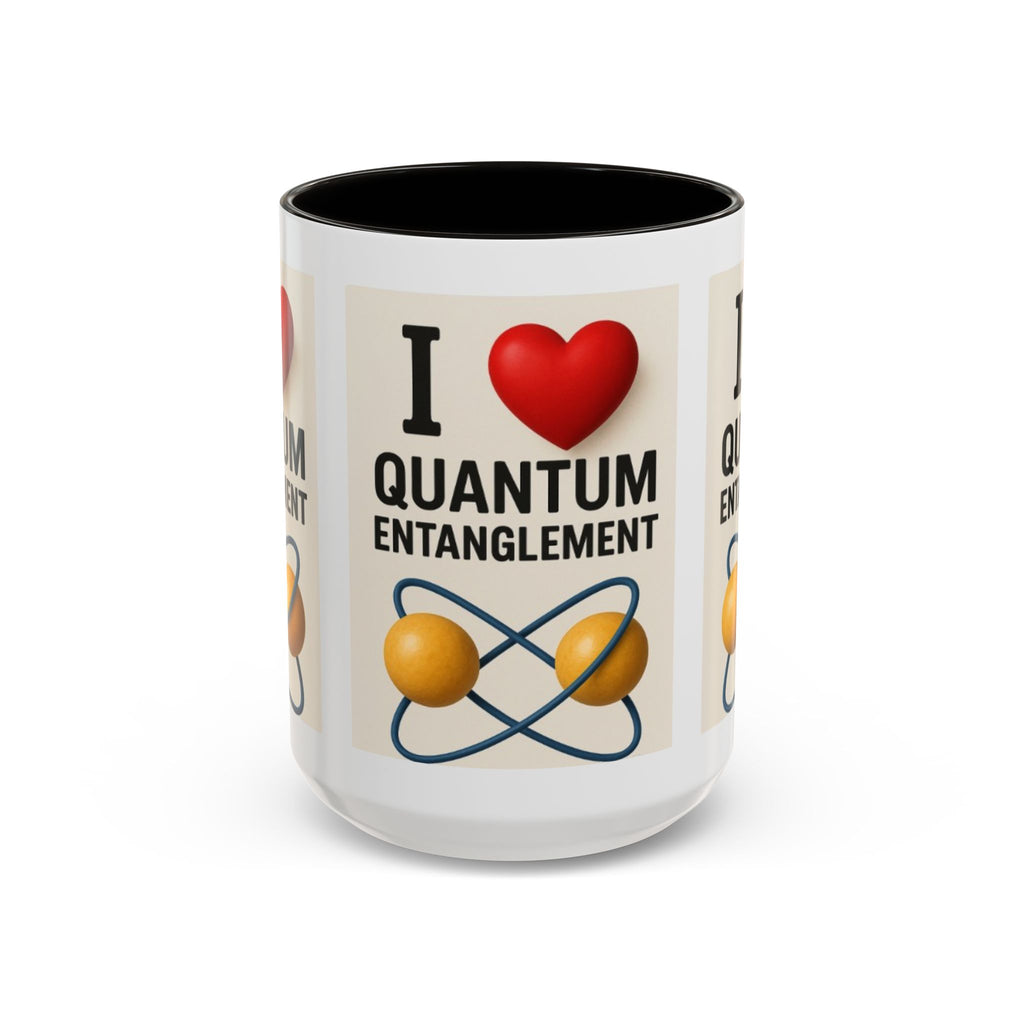 I Love Quantum Entanglement Mug – Science Nerd Coffee Mug