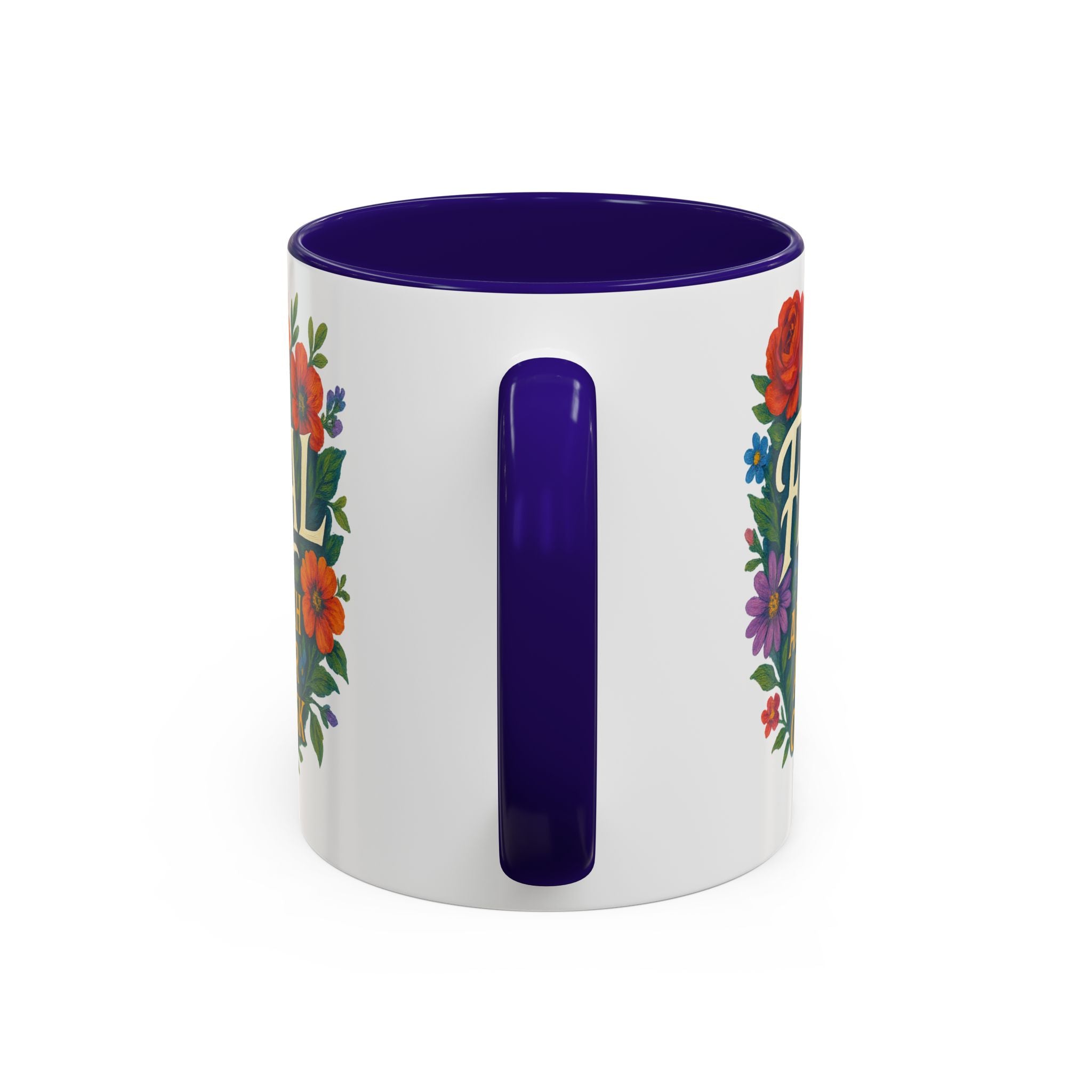 Feral Approach at Your Own Risk Mug | Floral Illustration, Ceramic Coffee Cup