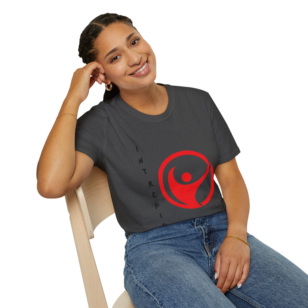 Intrepid Red Human Emblem T-Shirt | Empowerment Logo Tee