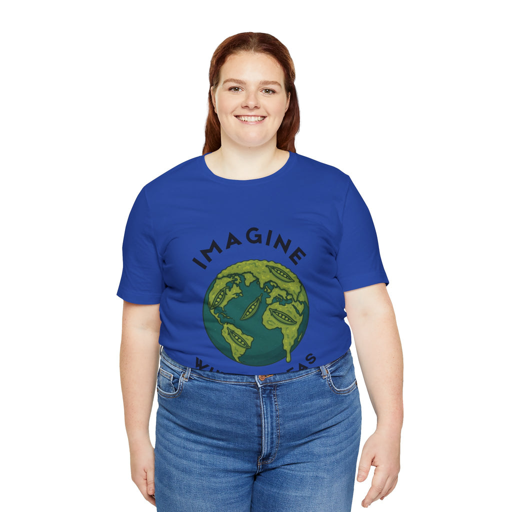Imagine Whirled Peas Short Sleeve Tee, Eco-Friendly T-Shirt