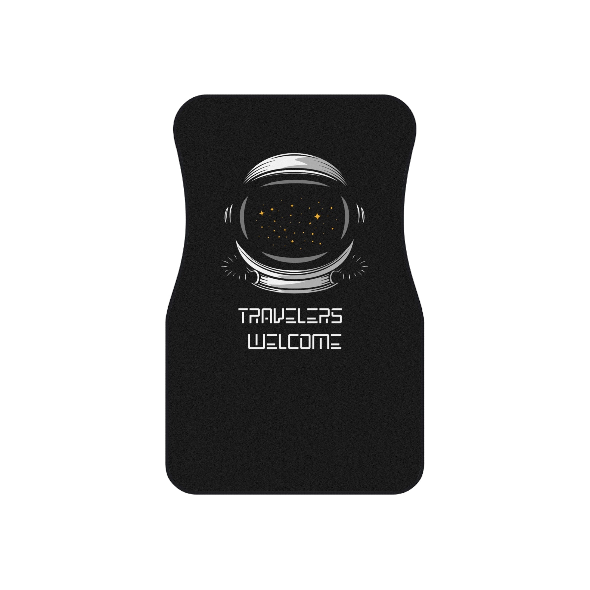 Car Mats Astronaut Helmet 'Travelers Welcome'  | Set of 4