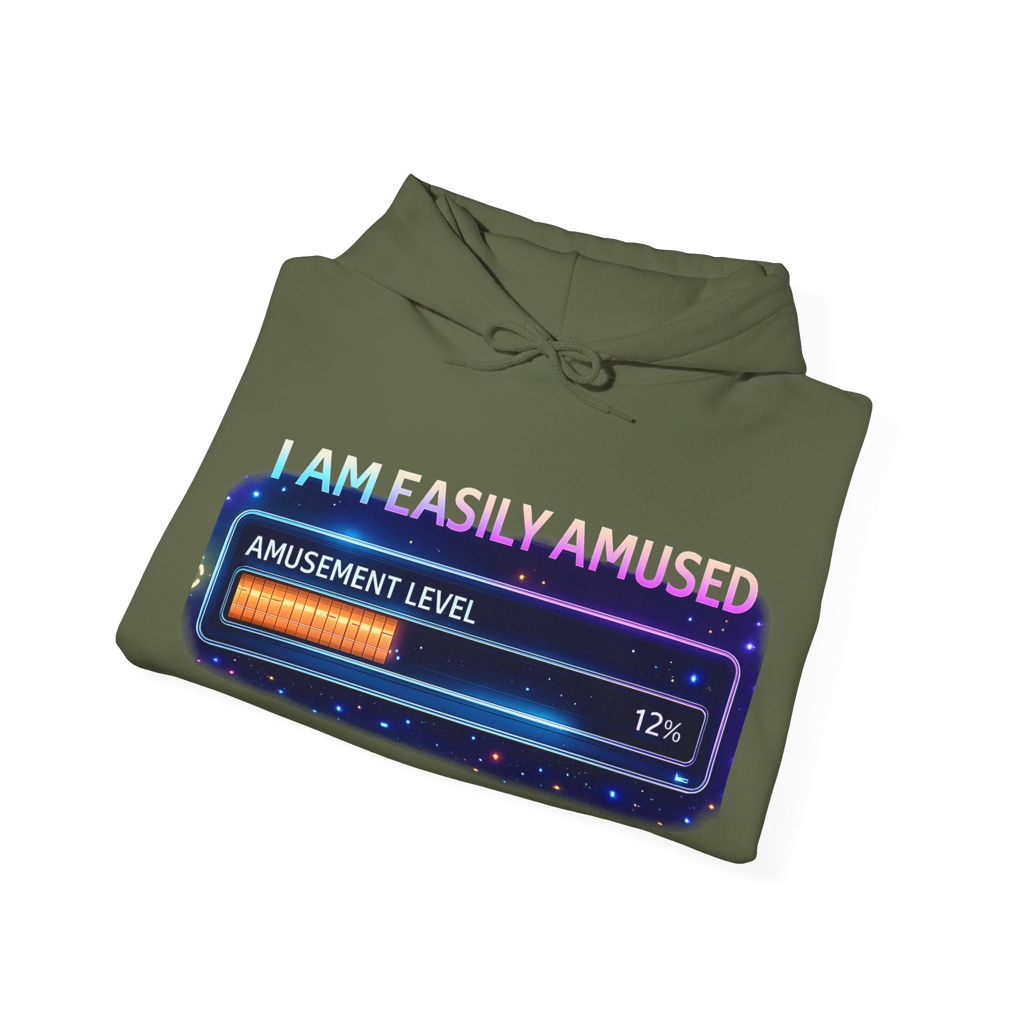 I Am Easily Amused Level Meter Hoodie | Funny Gamer Sweatshirt