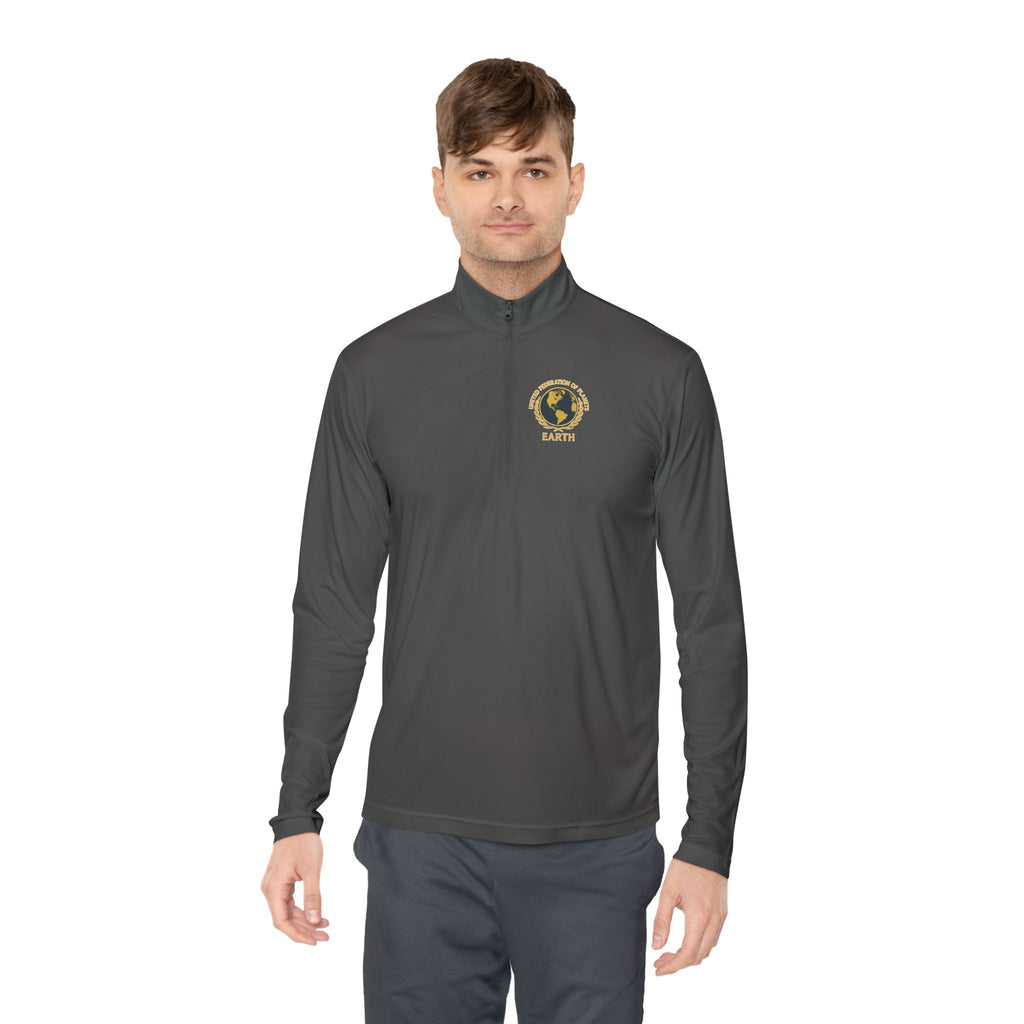 Star Trek United Federation of Planets Unisex Quarter-Zip Pullover - Comfortable, Stylish Outerwear for Outdoor Adventures, Casual Wear,