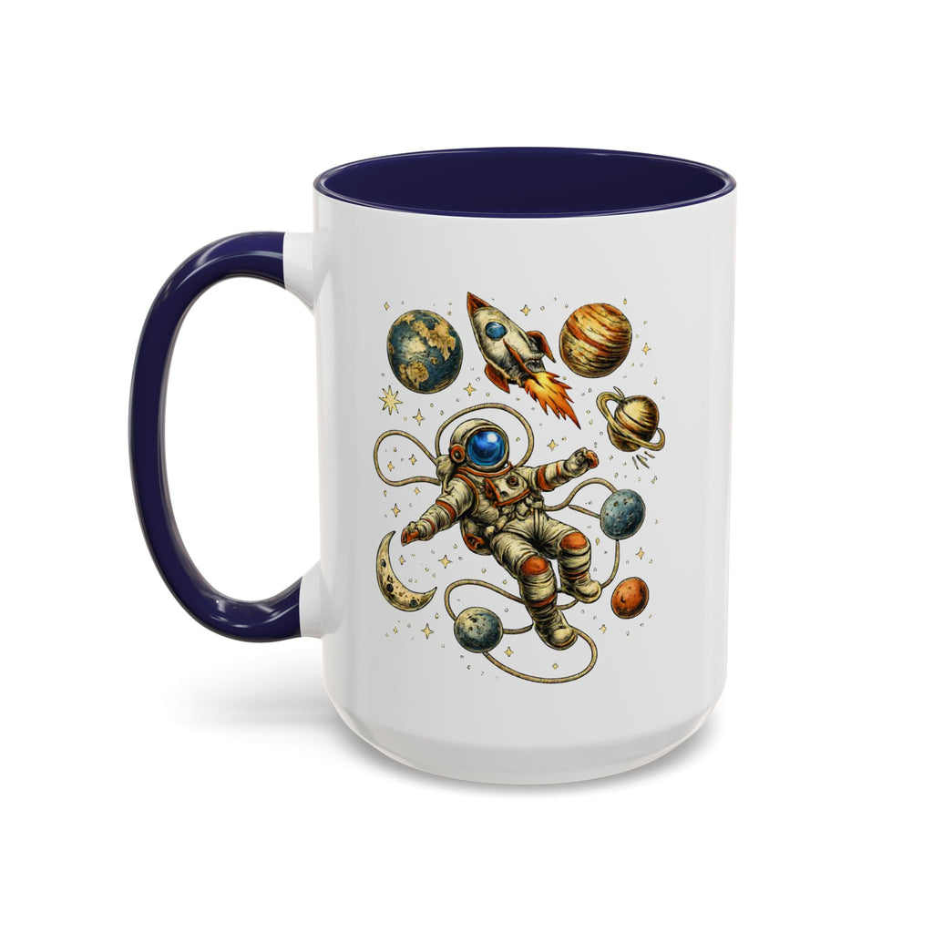 Astronaut in Space Coffee Mug | Rocket Planets Solar System