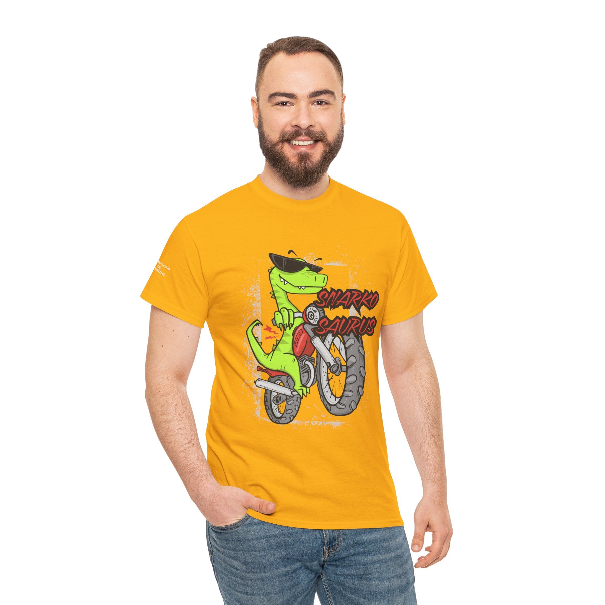 Snarkosaurus Cool Graphic Tee for Dinosaur Lovers | Unisex Heavy Cotton Tee