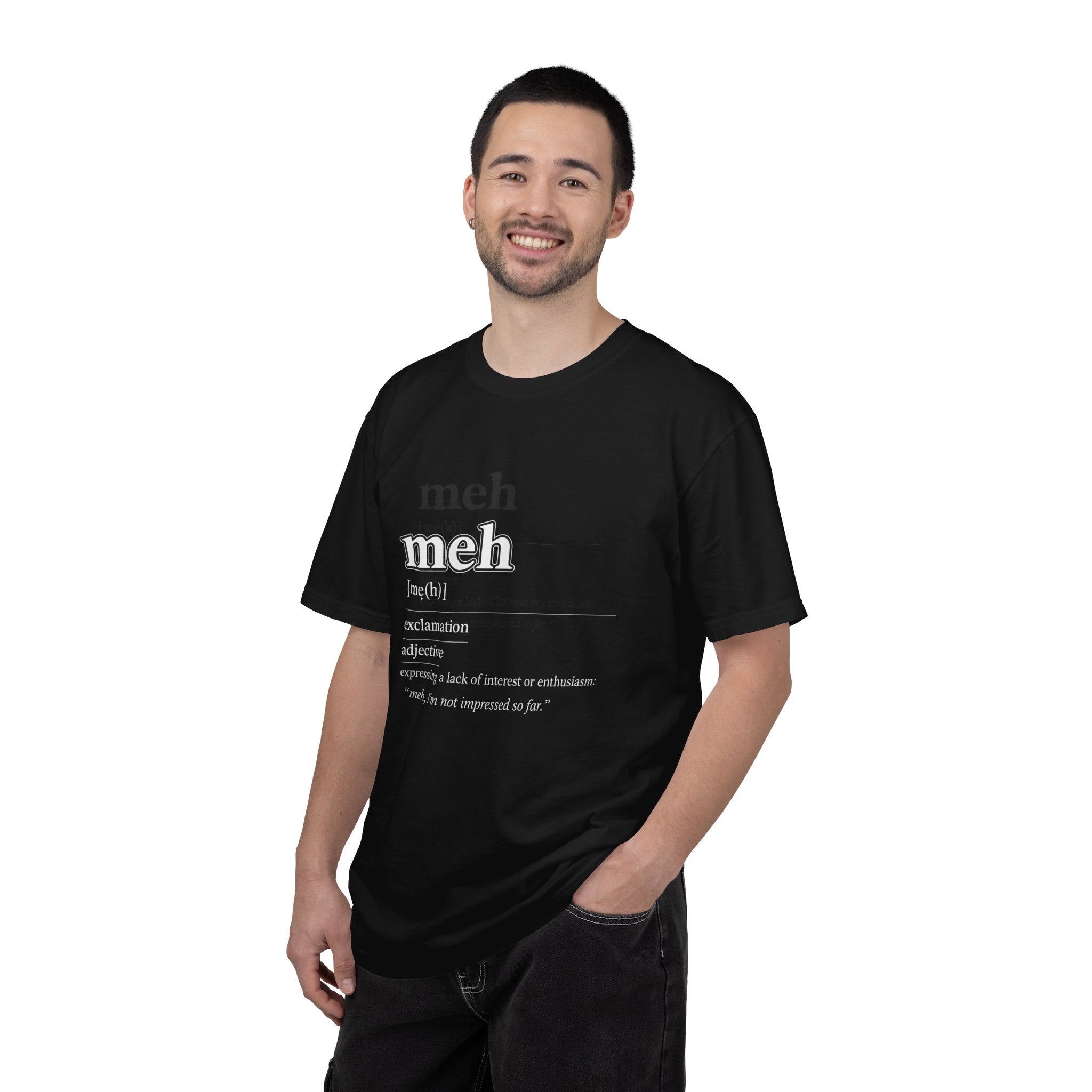 meh definition T-Shirt | funny Minimal Typography tee