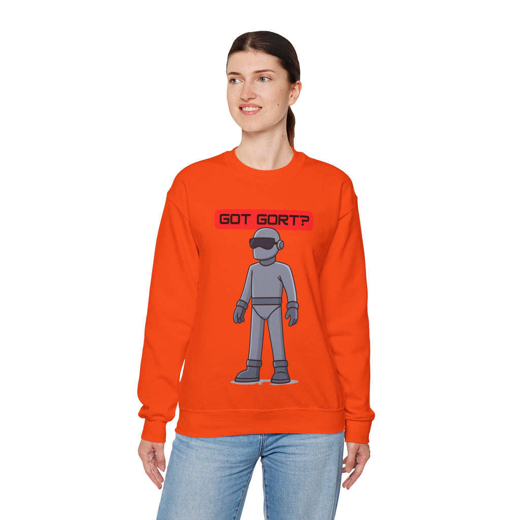 Got Gort? Unisex Crewneck Sweatshirt - Cool Casual Wear, Fun Graphic Hoodie, Perfect Gift for Friends, Everyday Comfort