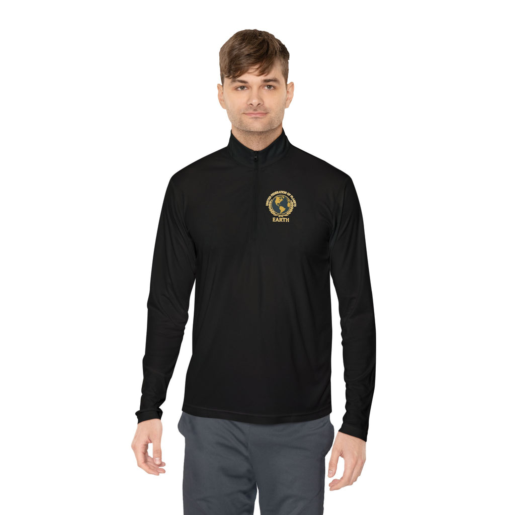 Star Trek United Federation of Planets Unisex Quarter-Zip Pullover - Comfortable, Stylish Outerwear for Outdoor Adventures, Casual Wear,