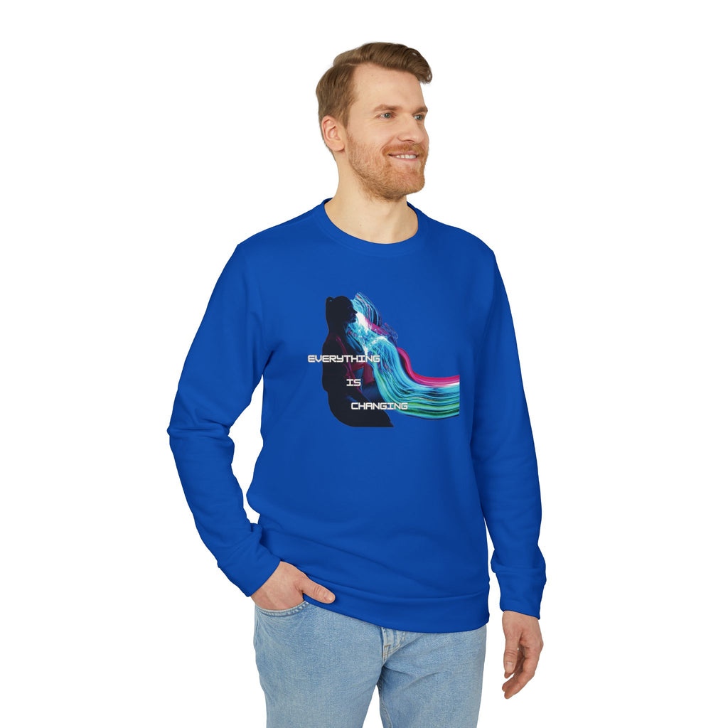 Everything is Changing MUTUTANTUR  Unisex Fleece Crewneck Adidas Sweatshirt