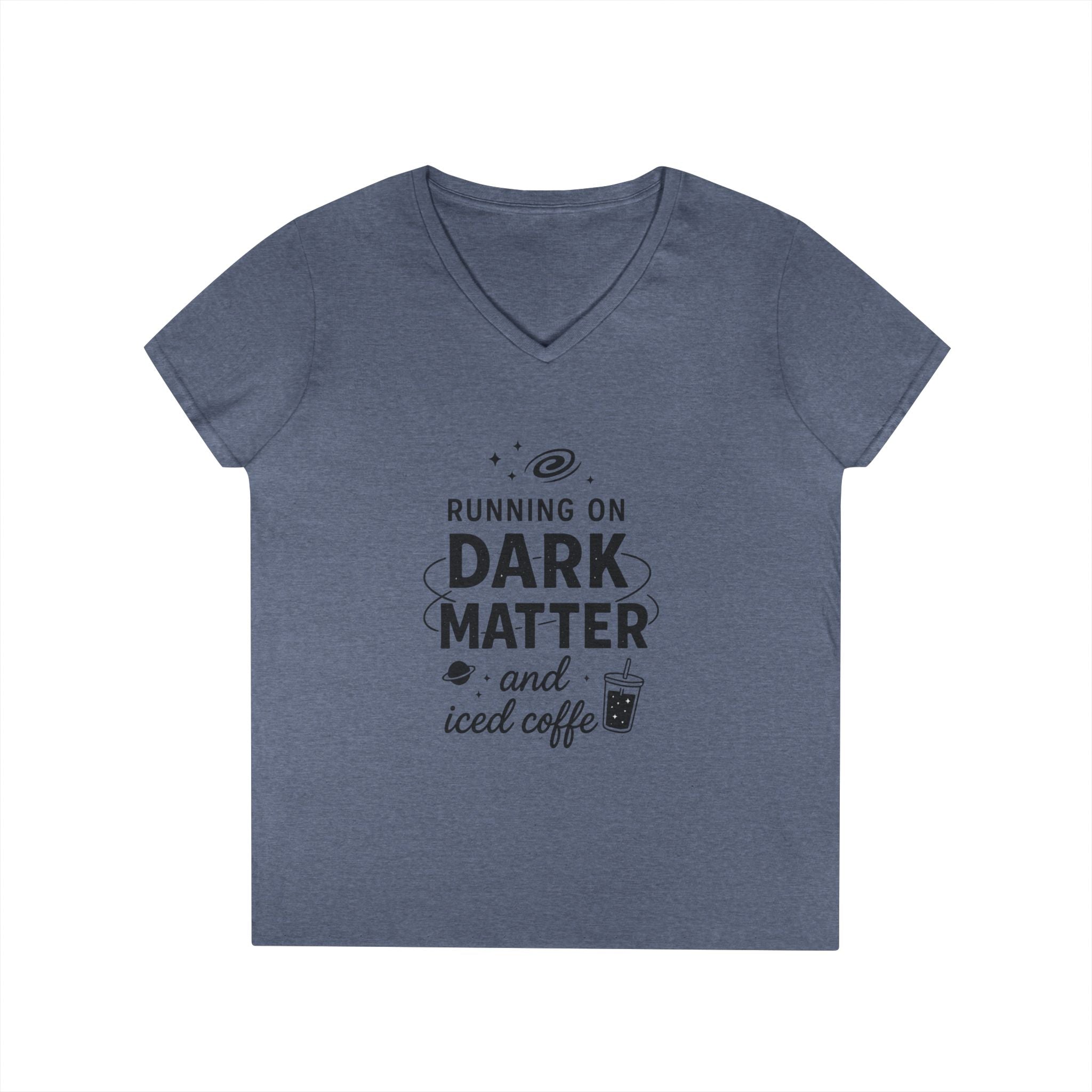 Running on Dark Matter and Iced Coffee T-Shirt | Science Coffee Tee