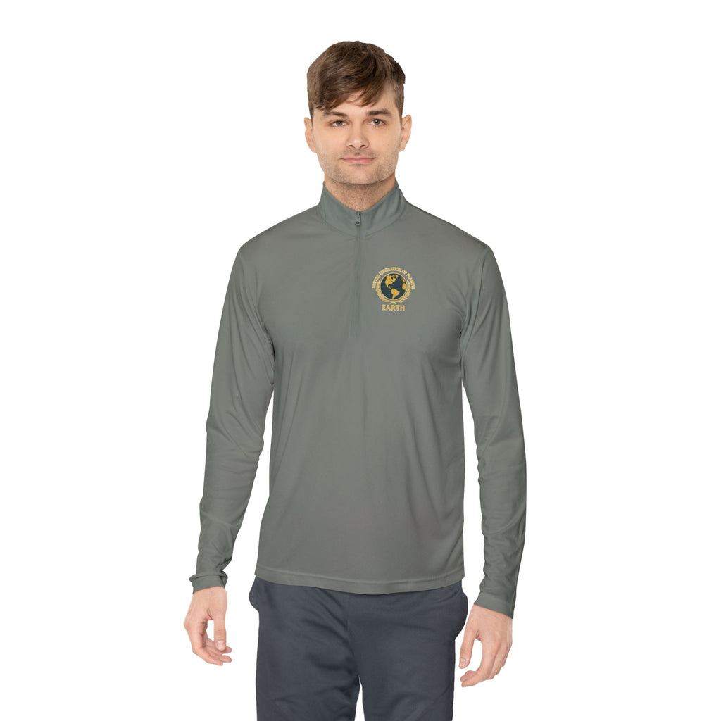 Star Trek United Federation of Planets Unisex Quarter-Zip Pullover - Comfortable, Stylish Outerwear for Outdoor Adventures, Casual Wear,