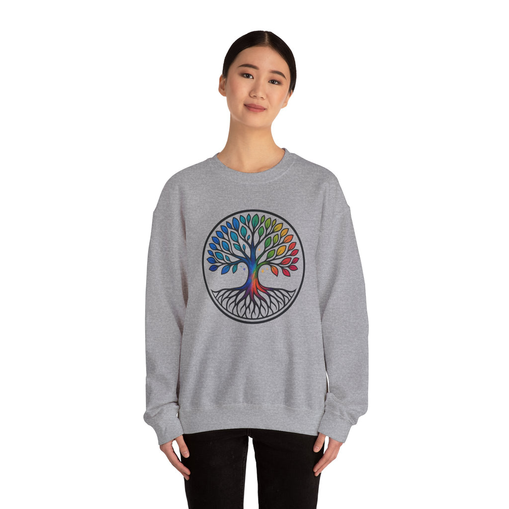 Rainbow Tree of Life Graphic Crewneck sweatshirt