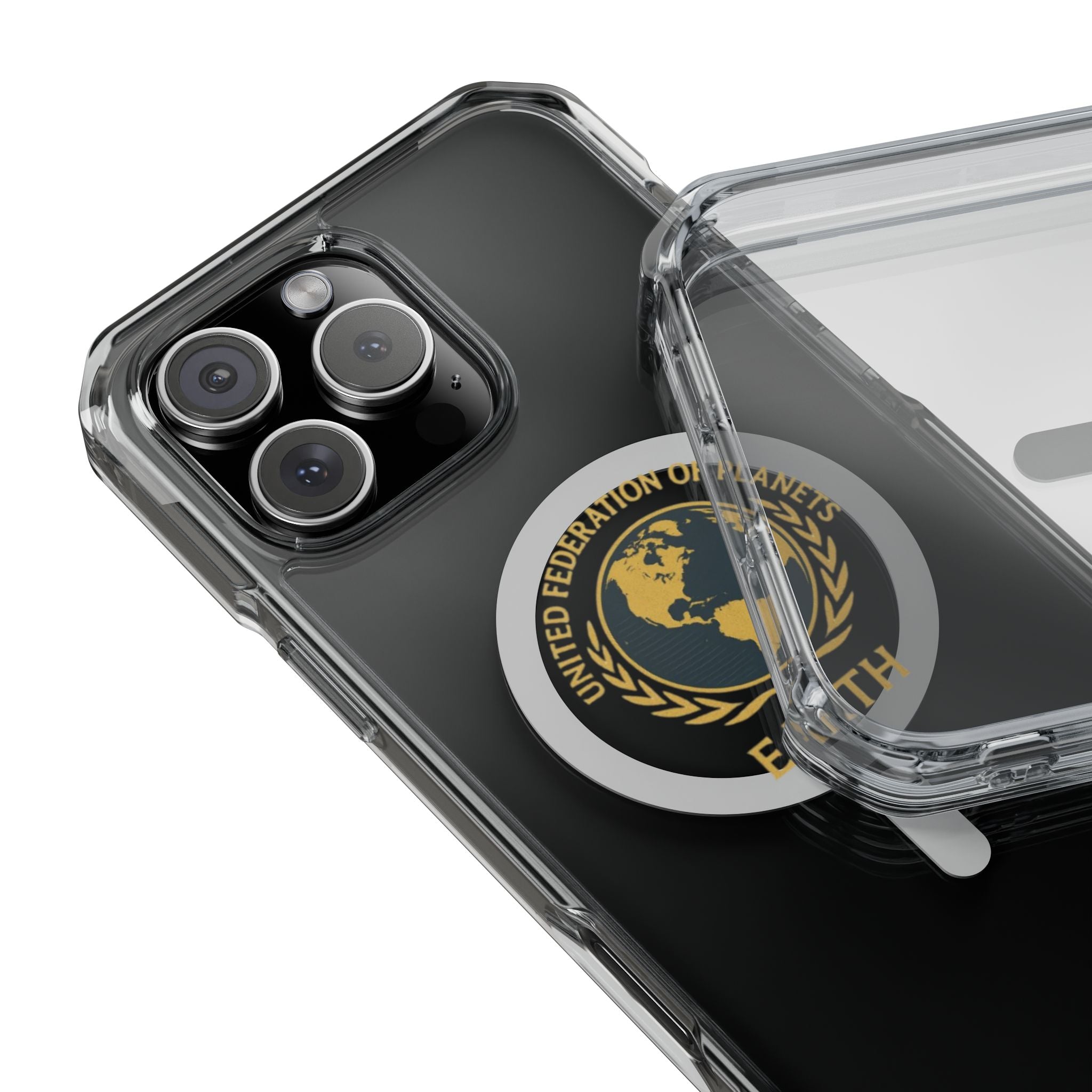 United Federation of Planets Earth Logo Magnetic Clear Case | Phone Case