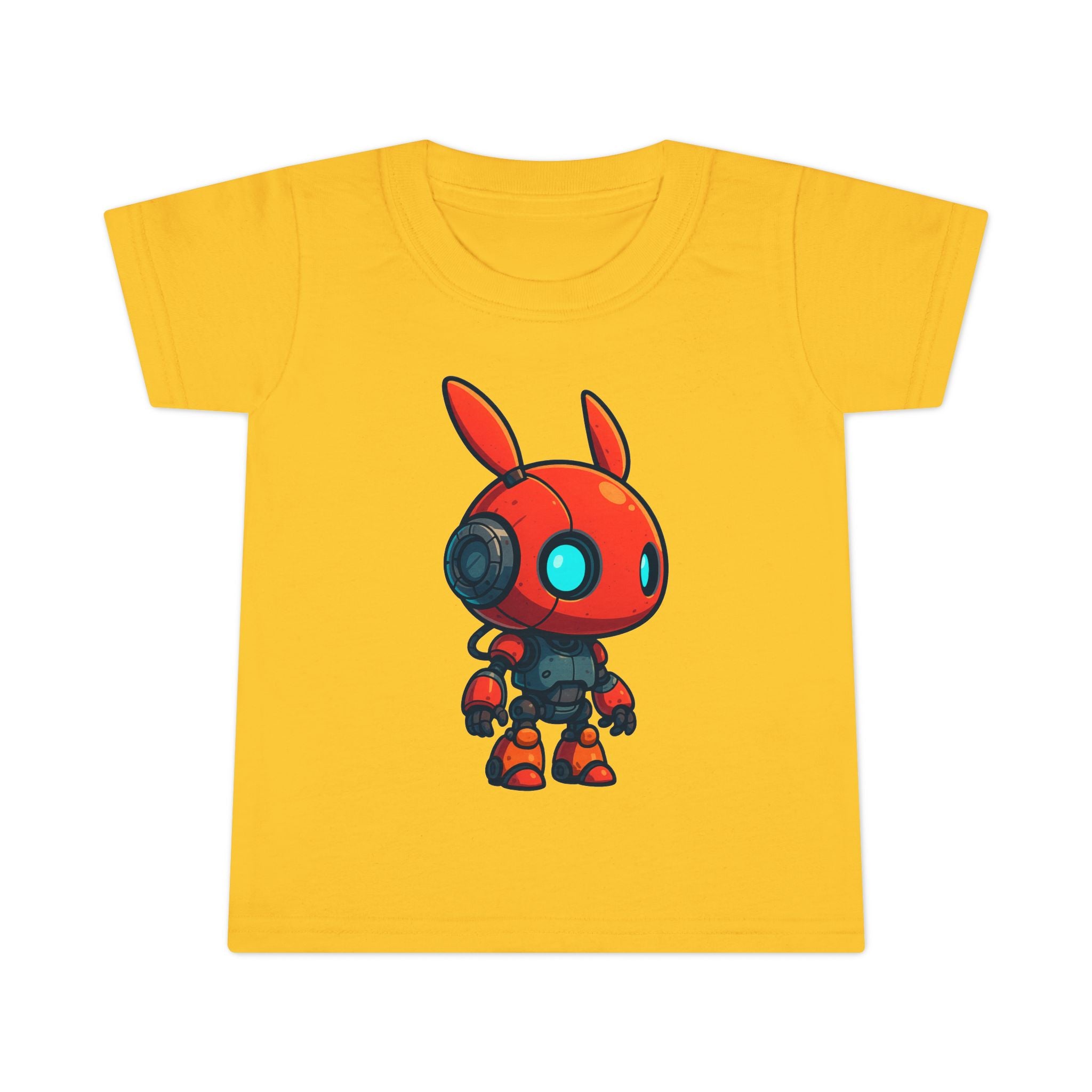 Happy RobotToddler T-shirt | Cute Sci-Fi Bunny Robot, Kids Tee