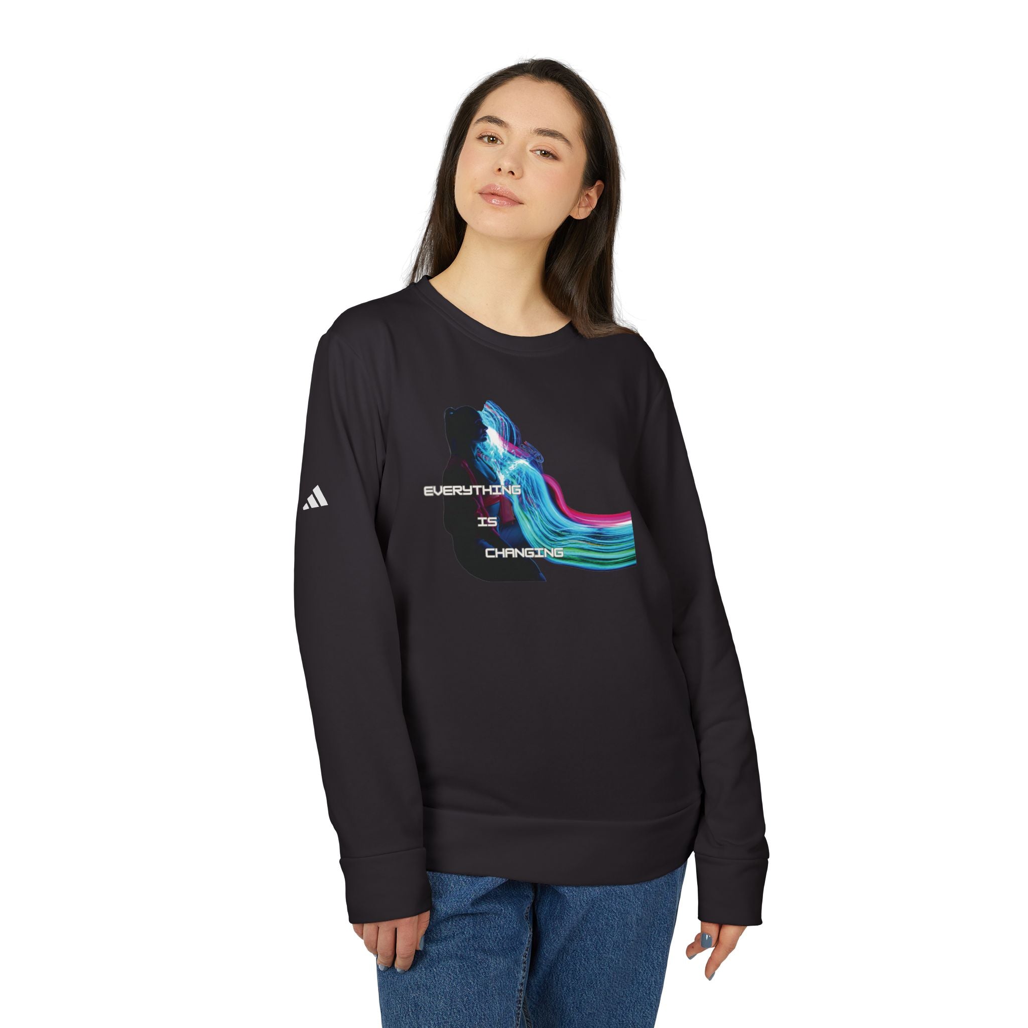 Everything is Changing MUTUTANTUR  Unisex Fleece Crewneck Adidas Sweatshirt