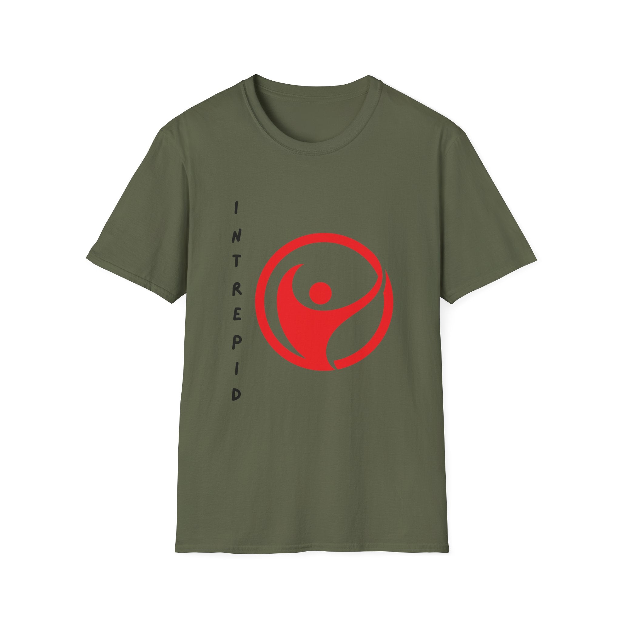 Intrepid Red Human Emblem T-Shirt | Empowerment Logo Tee