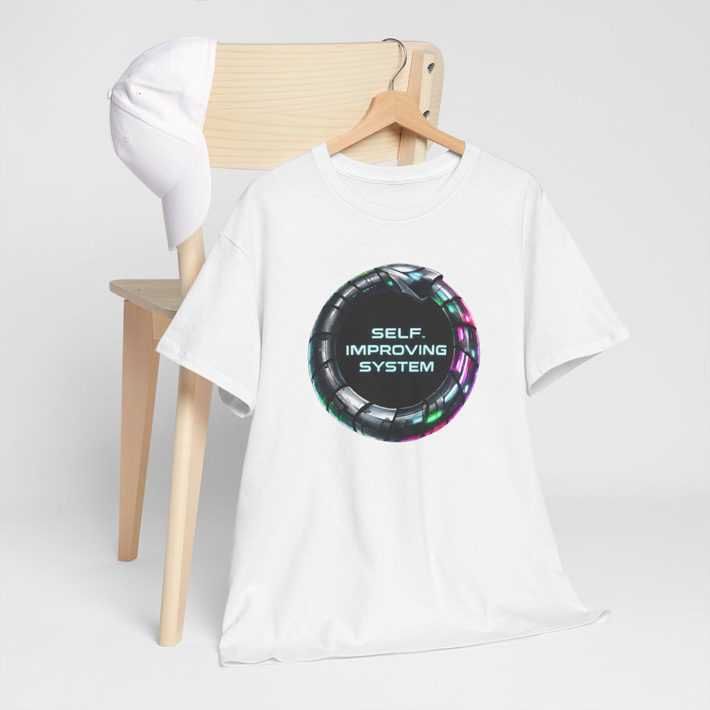 Self Improving System T-Shirt | Retro Futuristic Ouroboros Tee