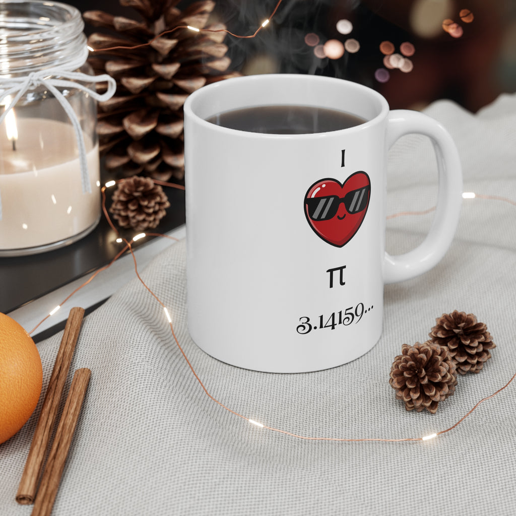 Pi Pie Mug – In Pi We Trust,Ceramic Coffee Cup, Math Lover Gift