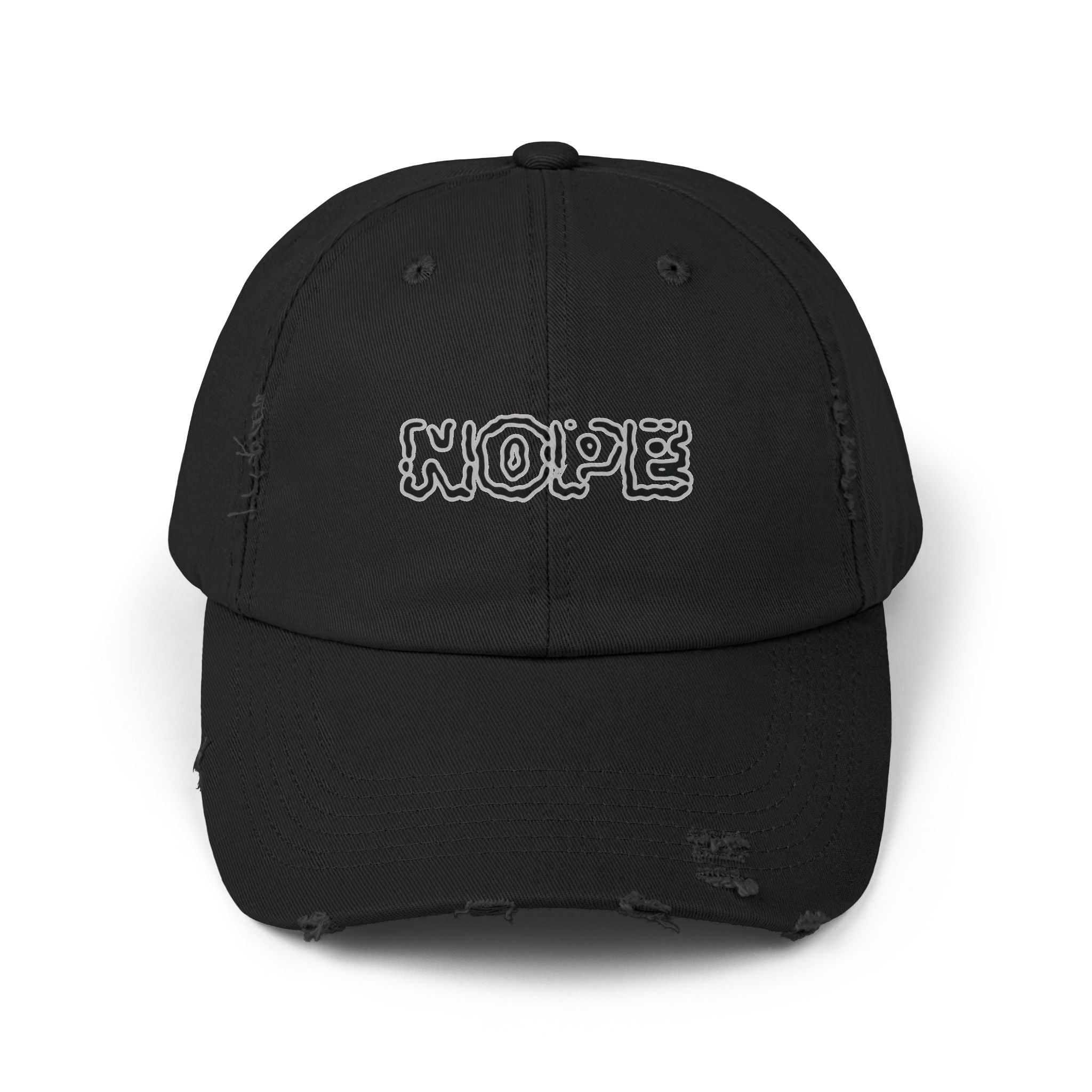 NOPE embroidered distressed cap | dad hat, casual streetwear