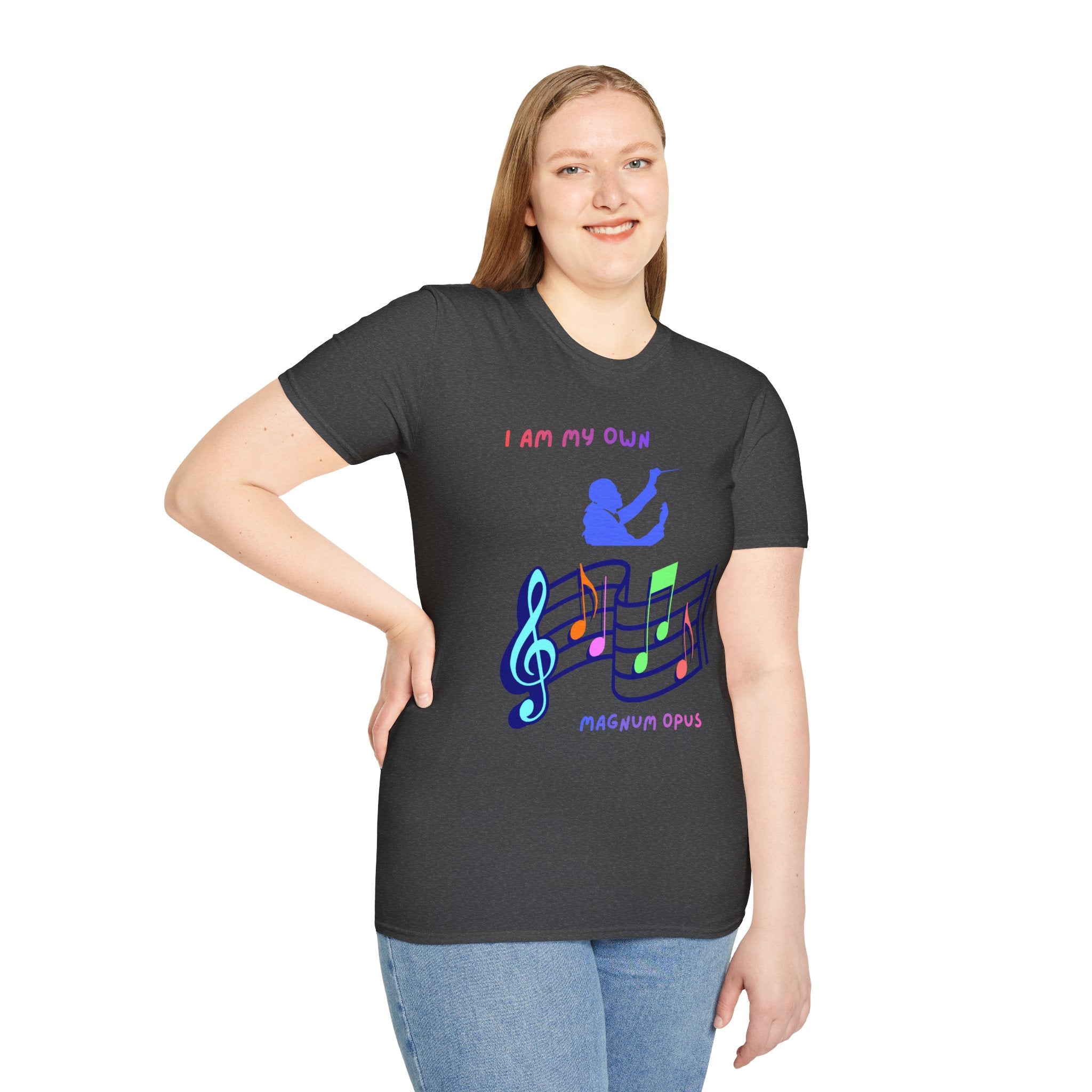 I Am My Own Magnum Opus T-Shirt | Musical Notes Treble Clef Design