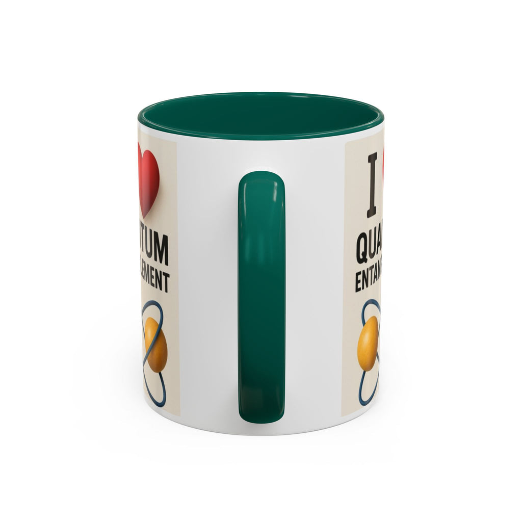 I Love Quantum Entanglement Mug – Science Nerd Coffee Mug
