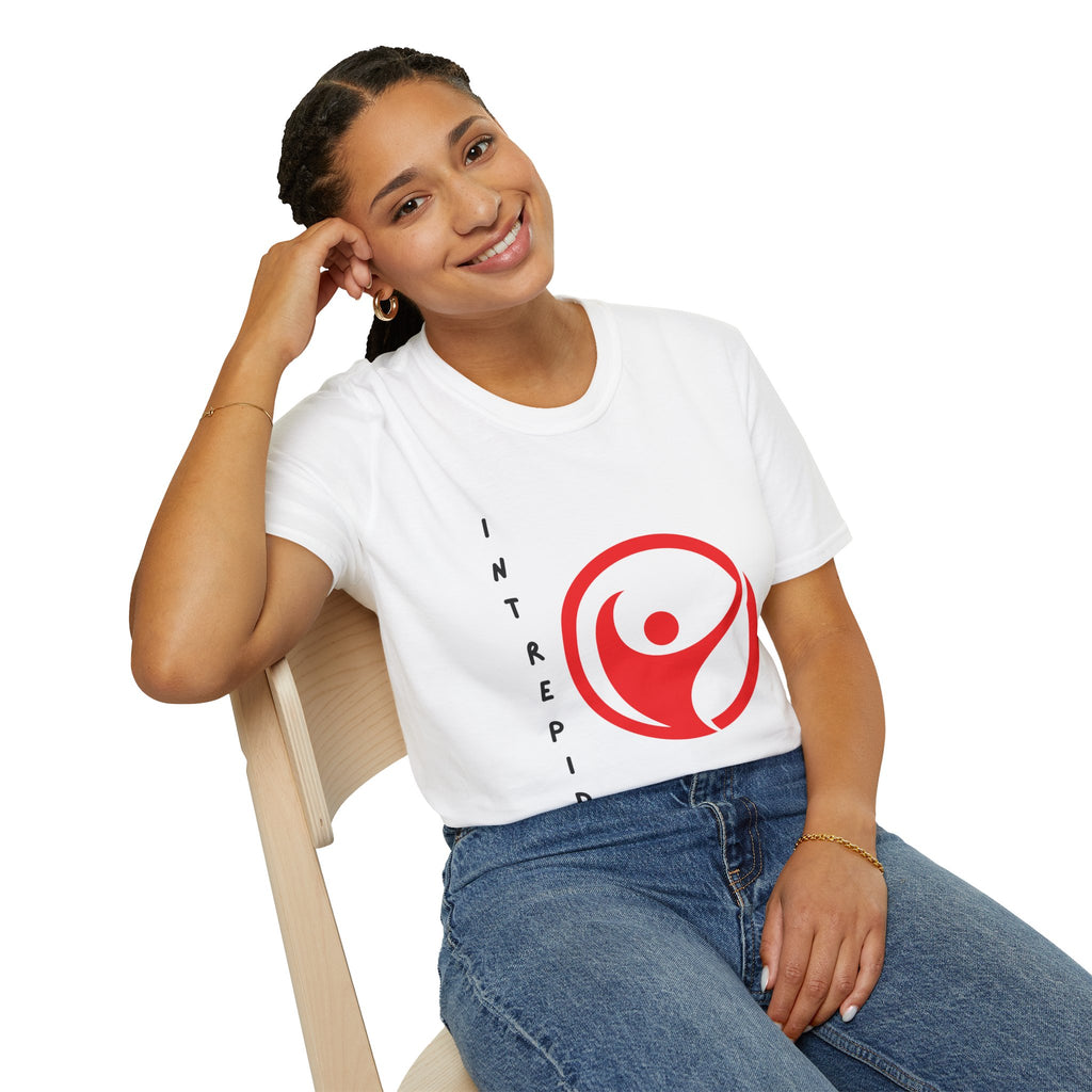 Intrepid Red Human Emblem T-Shirt | Empowerment Logo Tee