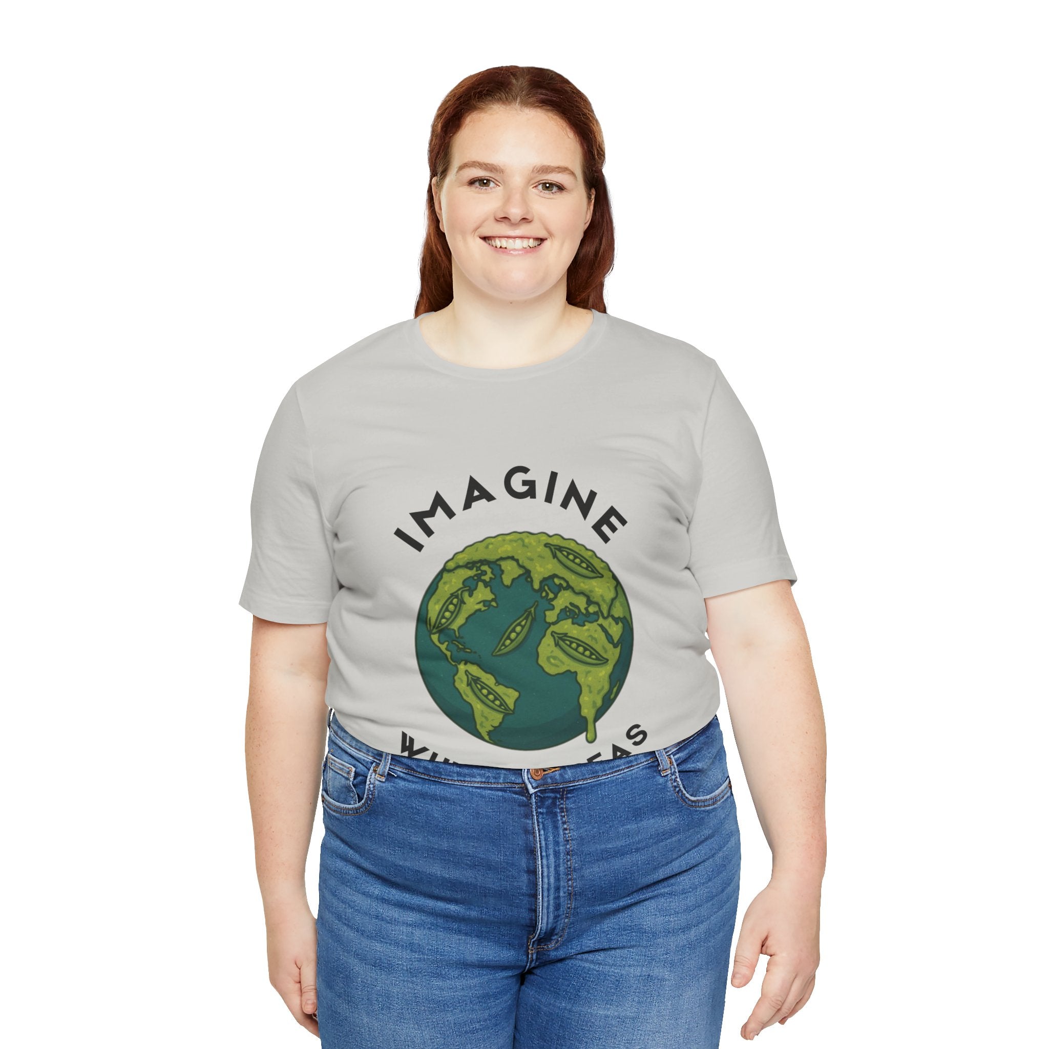 Imagine Whirled Peas Short Sleeve Tee, Eco-Friendly T-Shirt