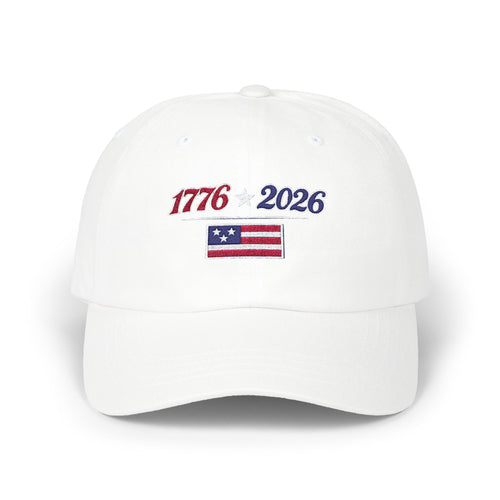 1776 2026 Flag Dad Cap Embroidered Patriotic Birthday Baseball Hat