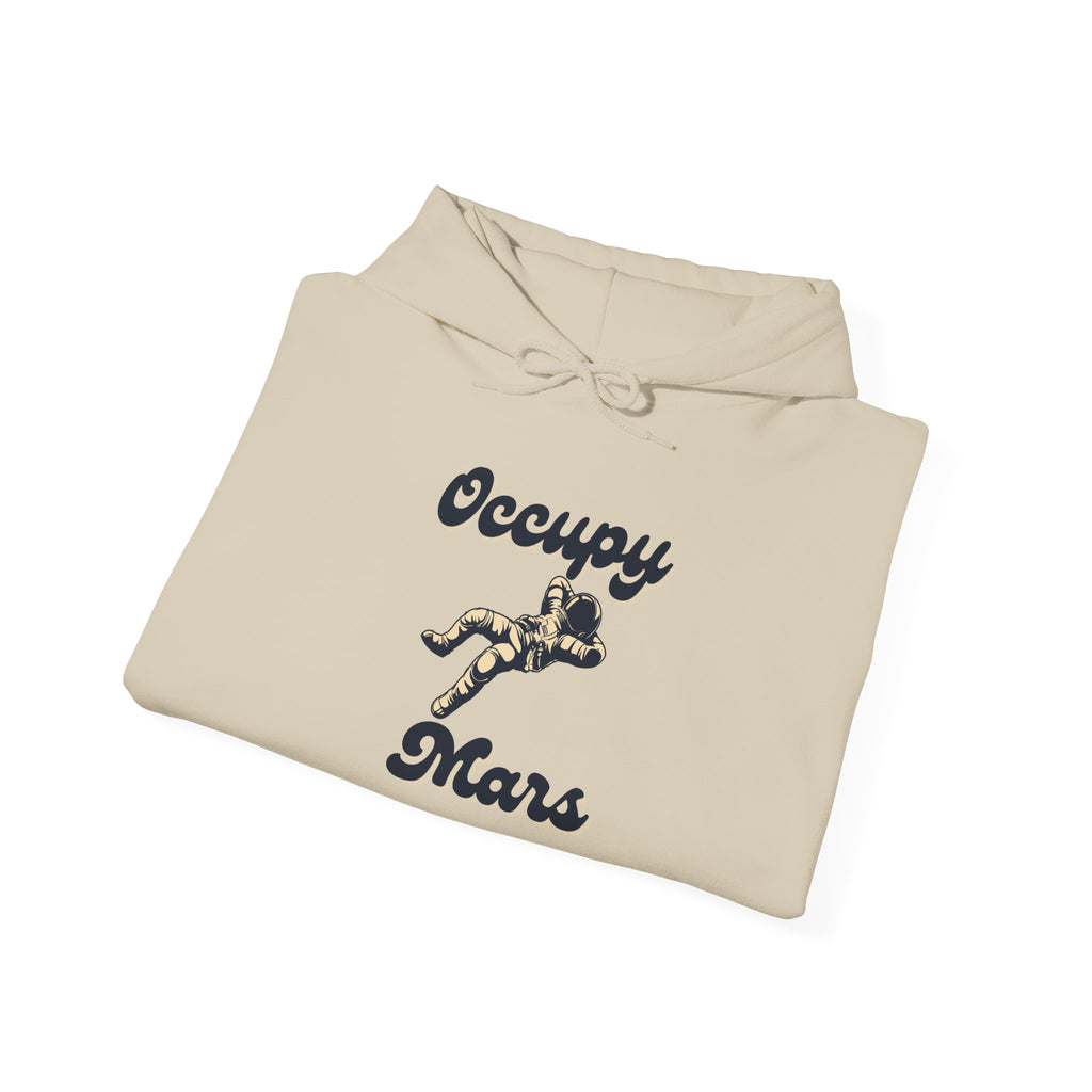 Occupy Mars Casual Statement Hoodie -, Unisex Sweatshirt