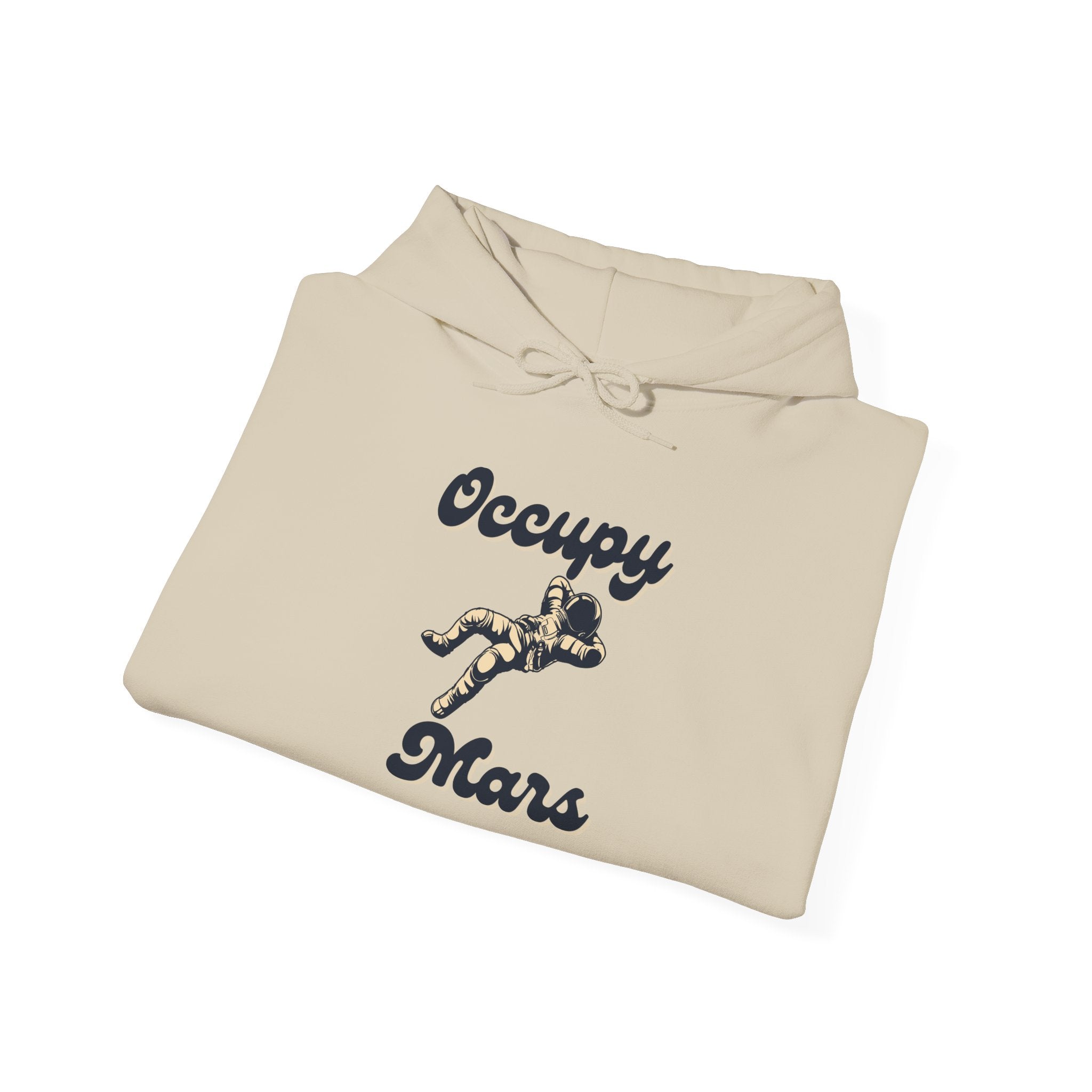 Occupy Mars Casual Statement Hoodie -, Unisex Sweatshirt