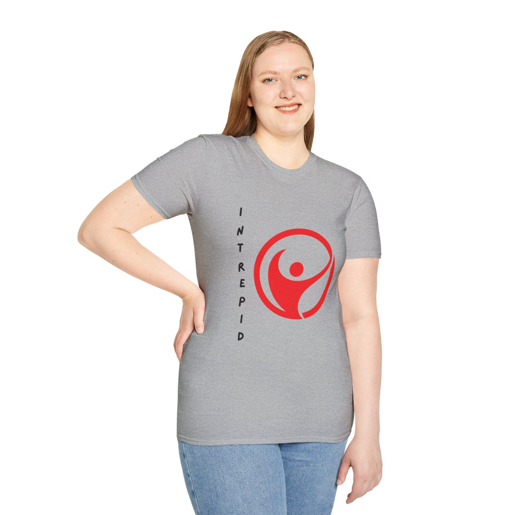 Intrepid Red Human Emblem T-Shirt | Empowerment Logo Tee