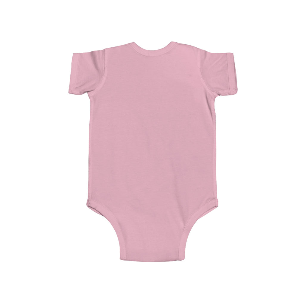 Happy Pink Robot Bunny Infant Bodysuit | Cute Bunny Robot Graphic